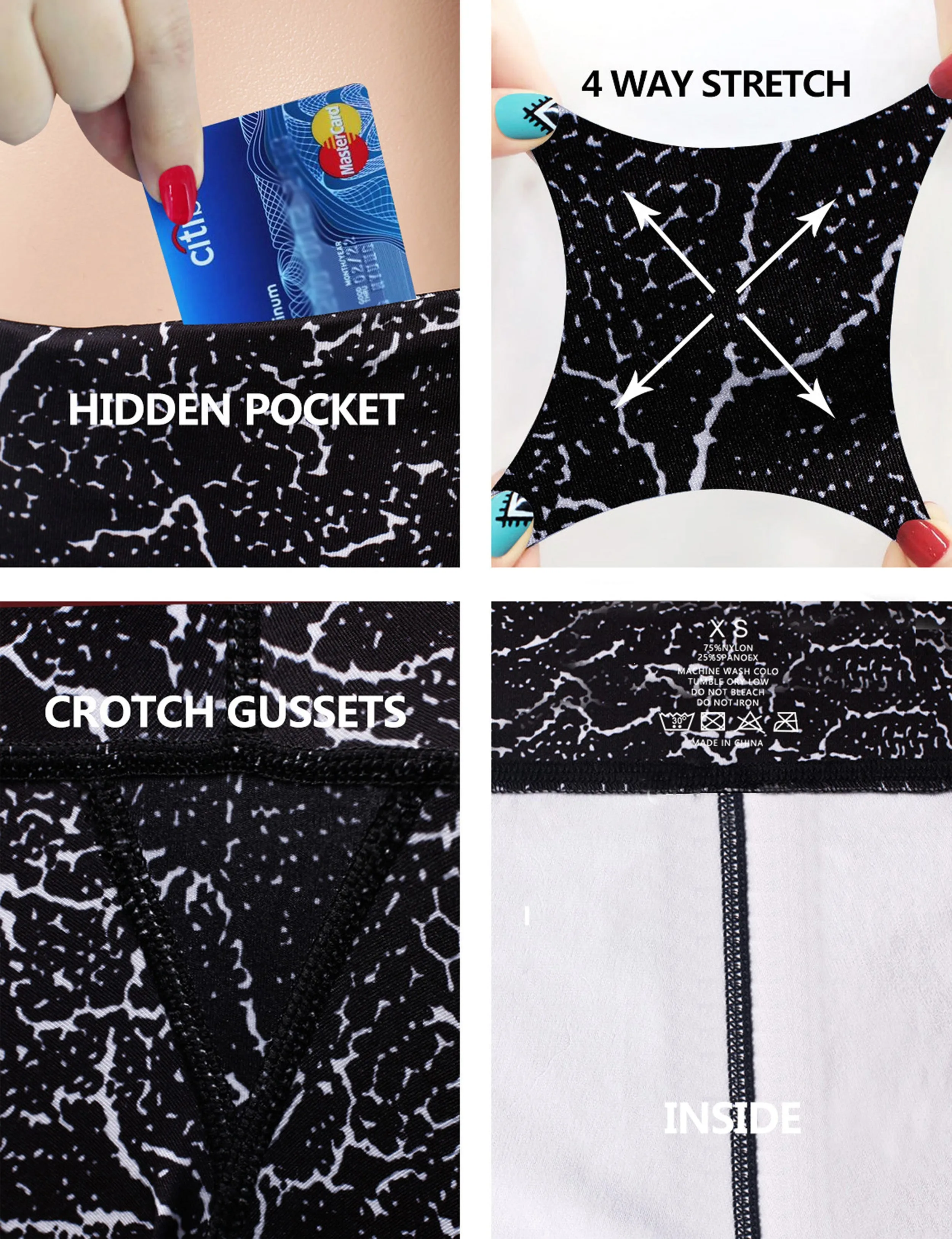 22" Printed yogastudio Pants CRACK_yogastudio