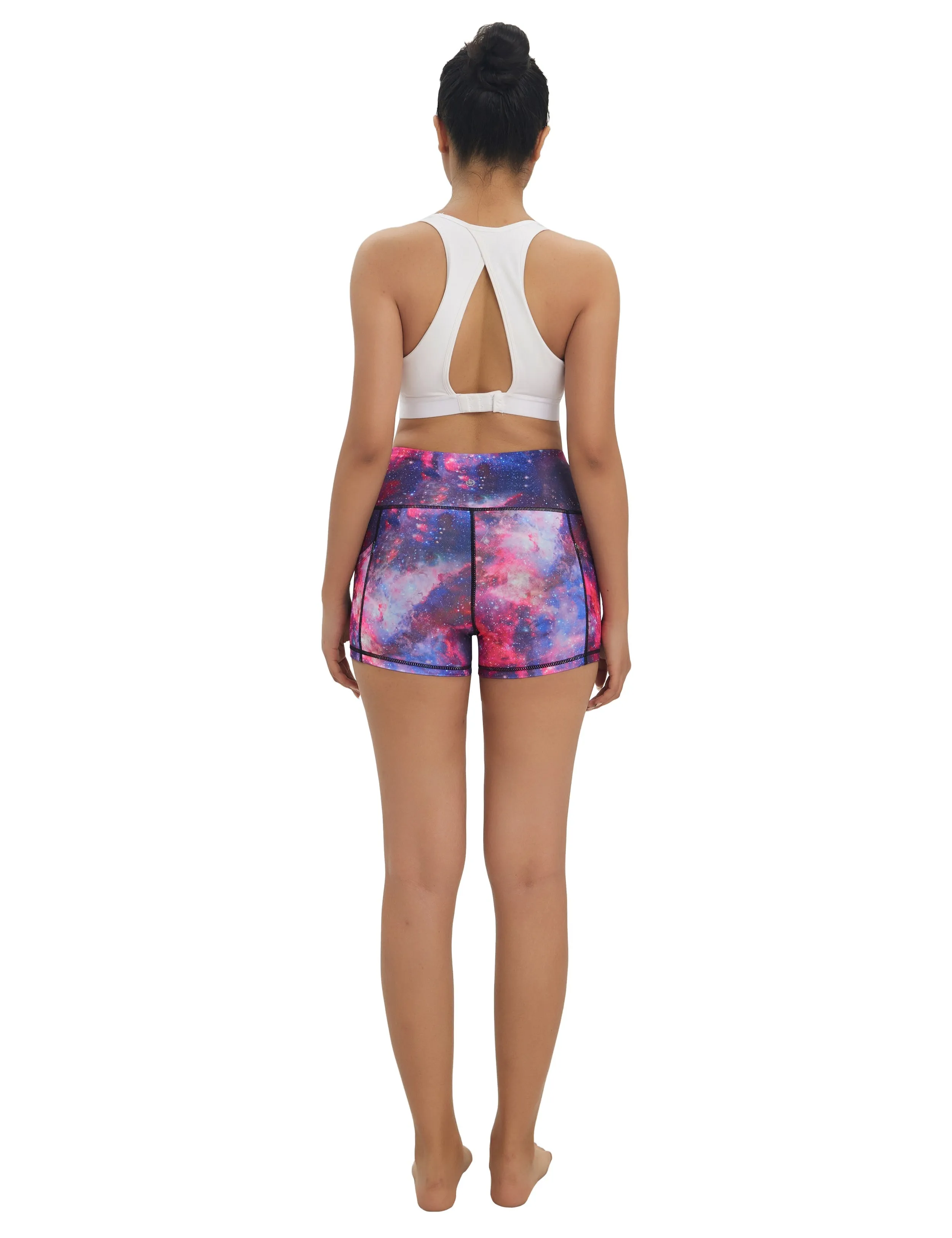 2.5" Printed Side Pockets Golf Shorts galaxy_Golf