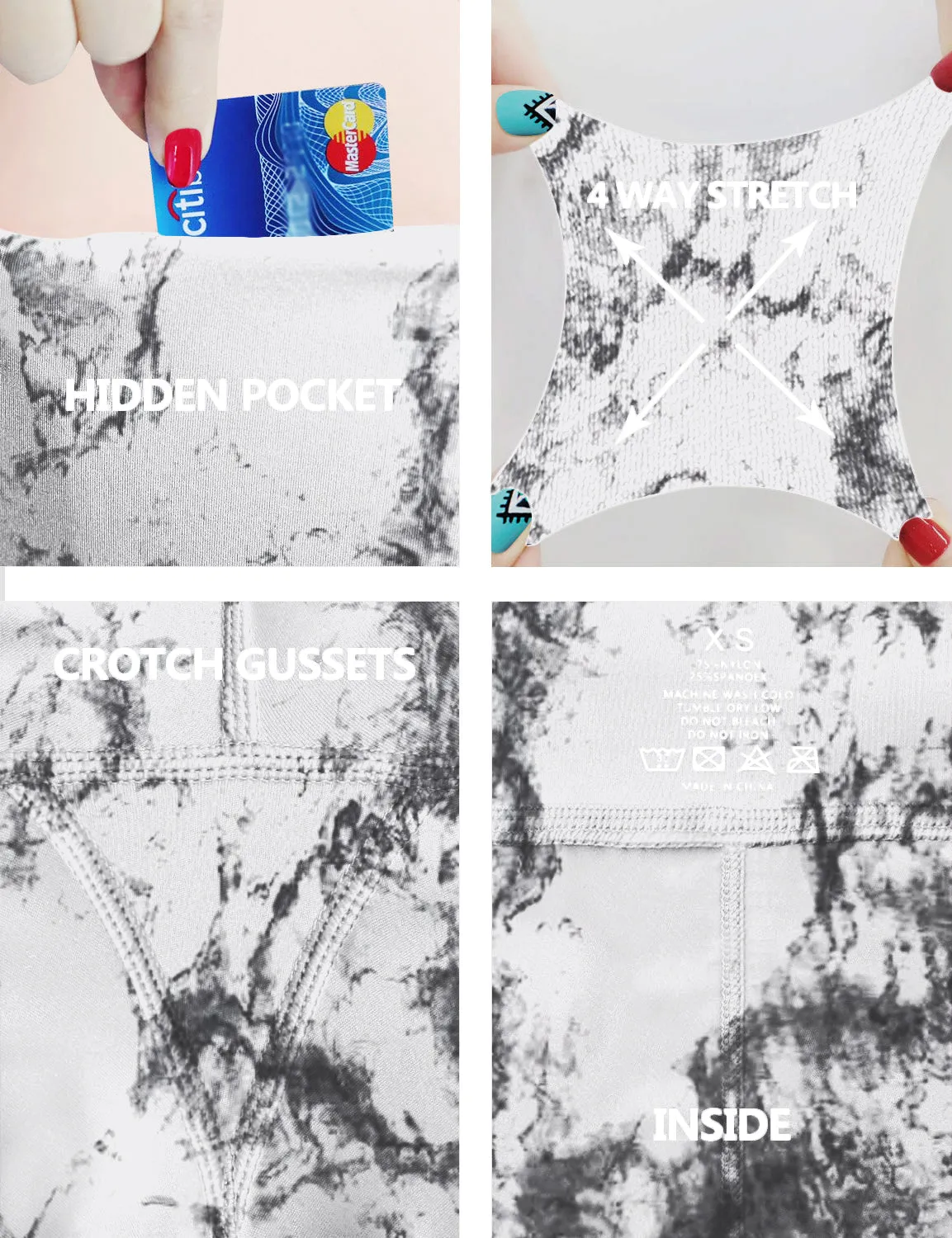 2.5" Printed Side Pockets Gym Shorts arabescato_Gym