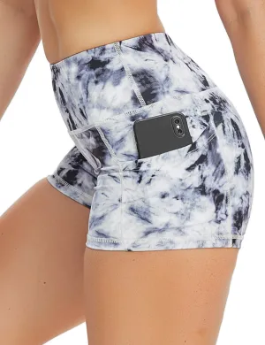 2.5" Printed Side Pockets Jogging Shorts black dandelion_Jogging