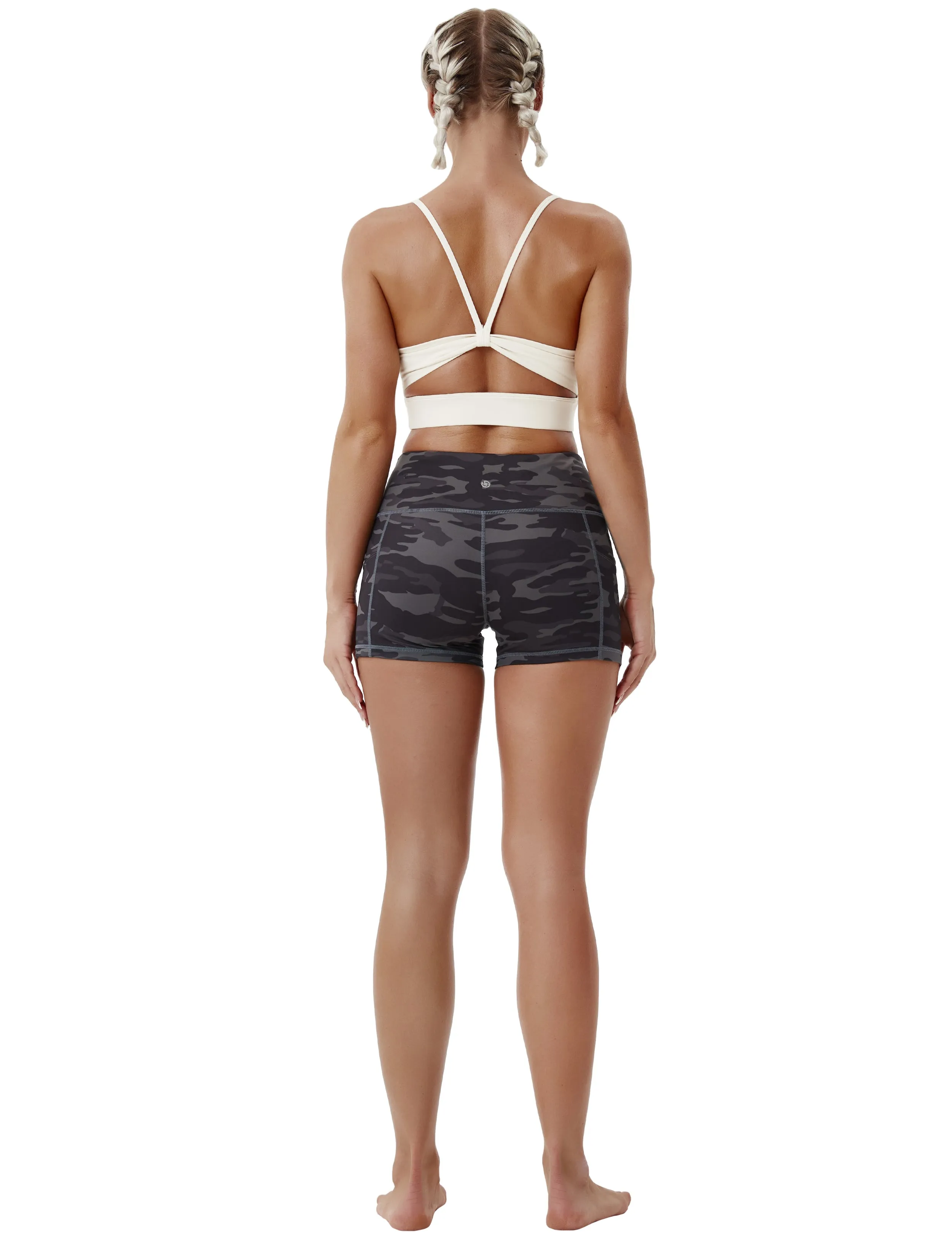 2.5" Printed Side Pockets Tall Size Shorts dimgraycamo_Tall Size