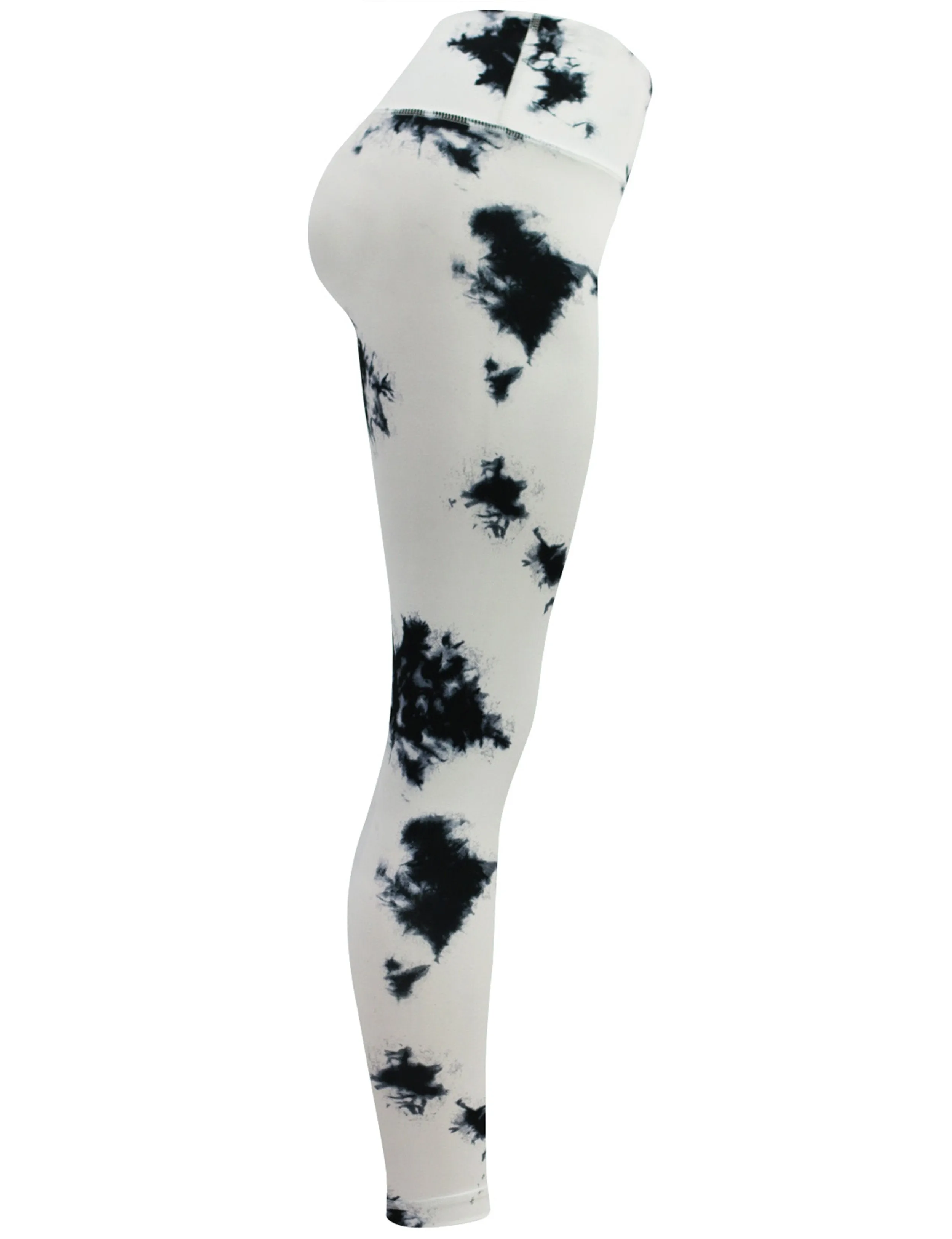 26" Printed Plus Size Pants whitemarble ins_Plus Size