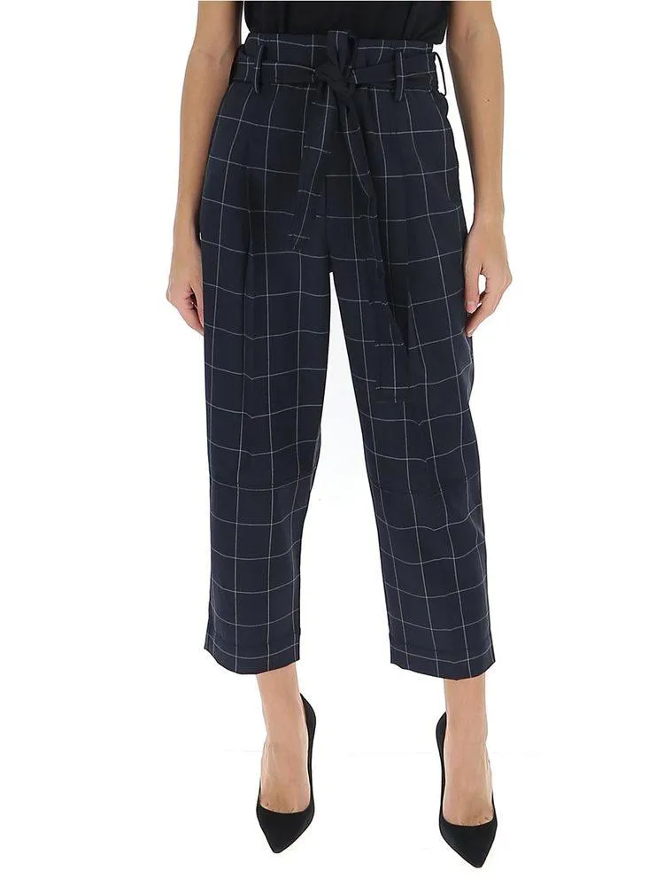 3.1 Phillip Lim Cropped Check Trousers