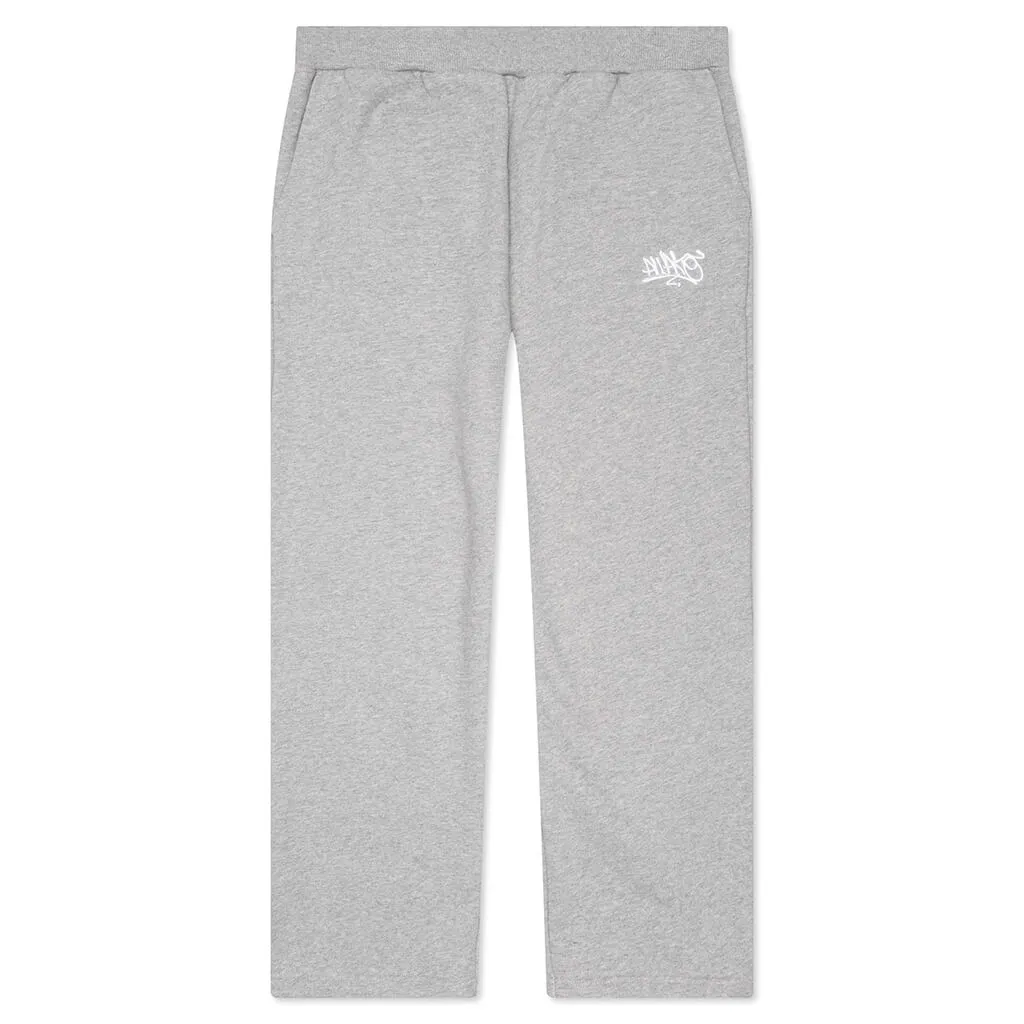 All City Open Hem Sweatpants - Heather Grey