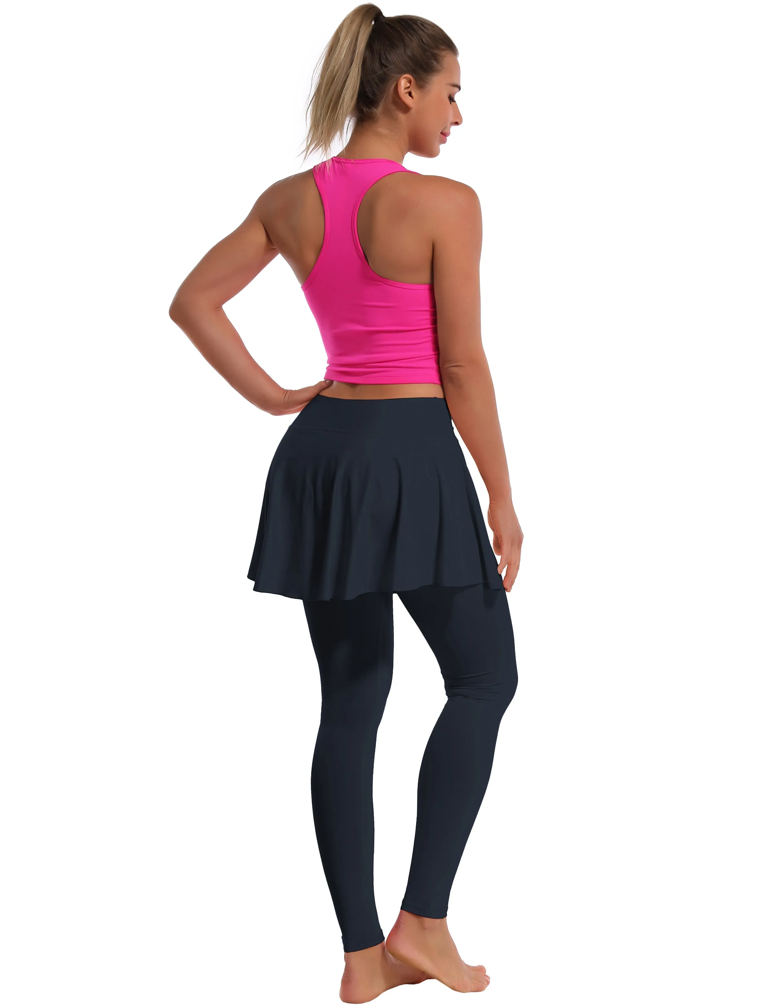 Athletic Tennis Golf Skort with Pocket Shorts darknavy_Tall Size