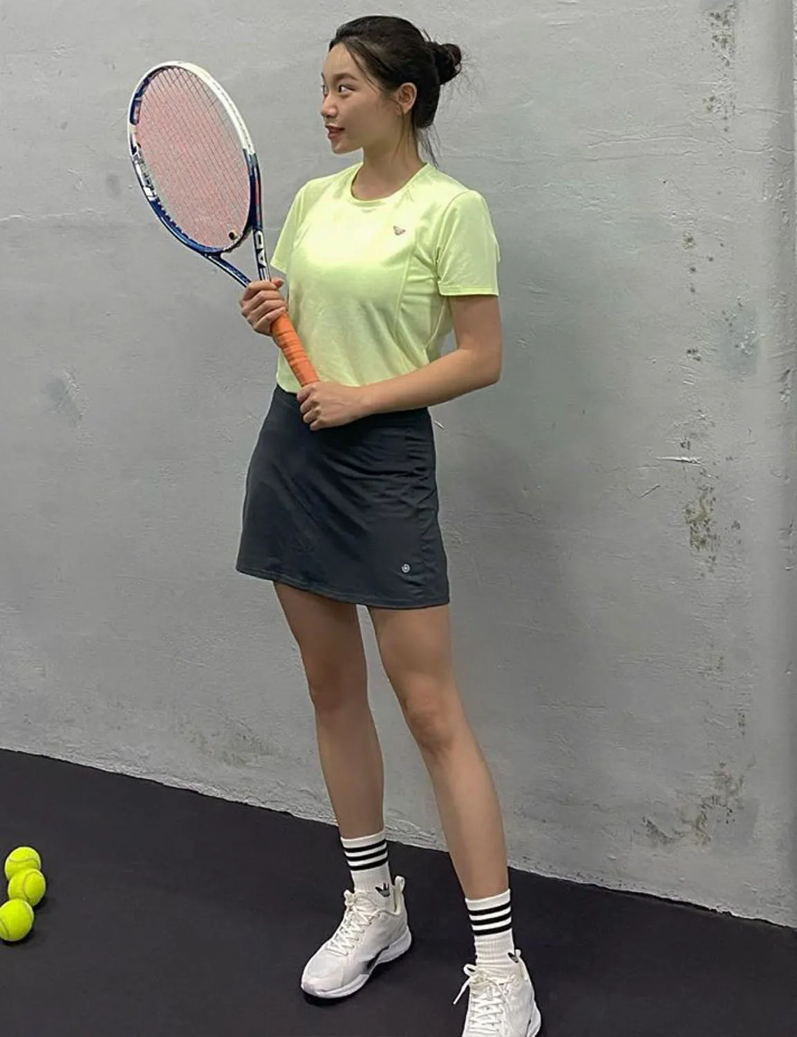 Athletic Tennis Golf Skort with Pockets Shorts shadowcharcoal ins_Pilates