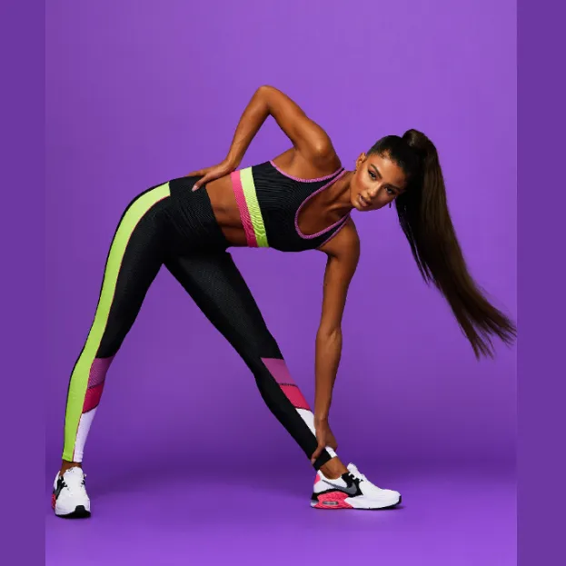 Bailey Legging - Black Lime Punch