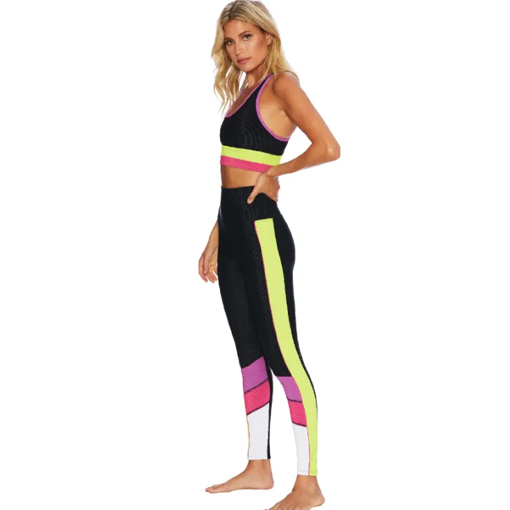 Bailey Legging - Black Lime Punch