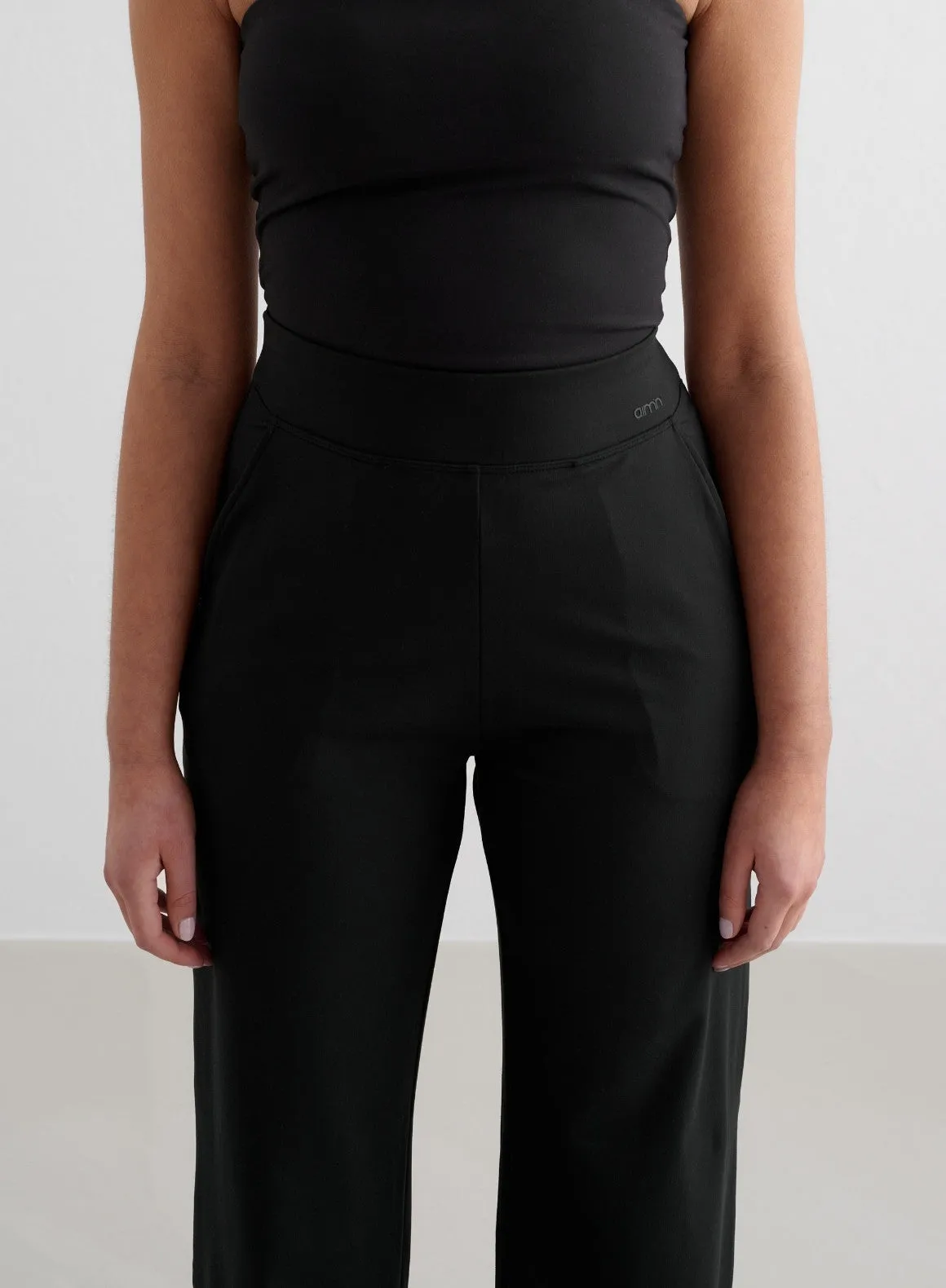 Black Sense Wide Pants