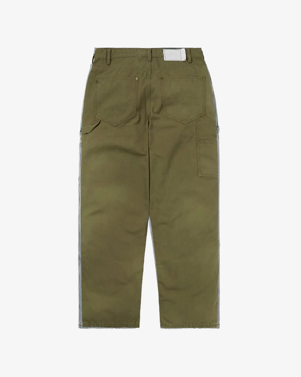 Bleached Double Knee Pant Khaki