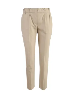 Brunello Cucinelli Cropped Pleated Trousers