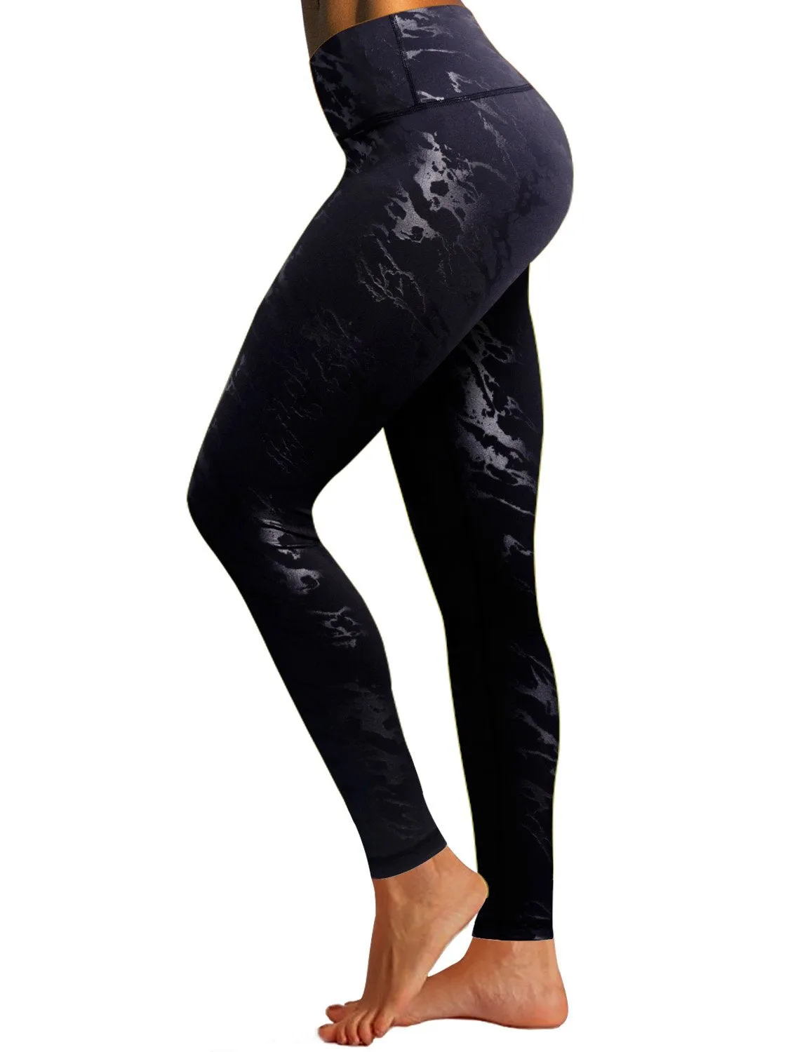 BUBBLELIME 78P/22S Embossed Pattern Yoga Pants 22" /26" inseam_yoga