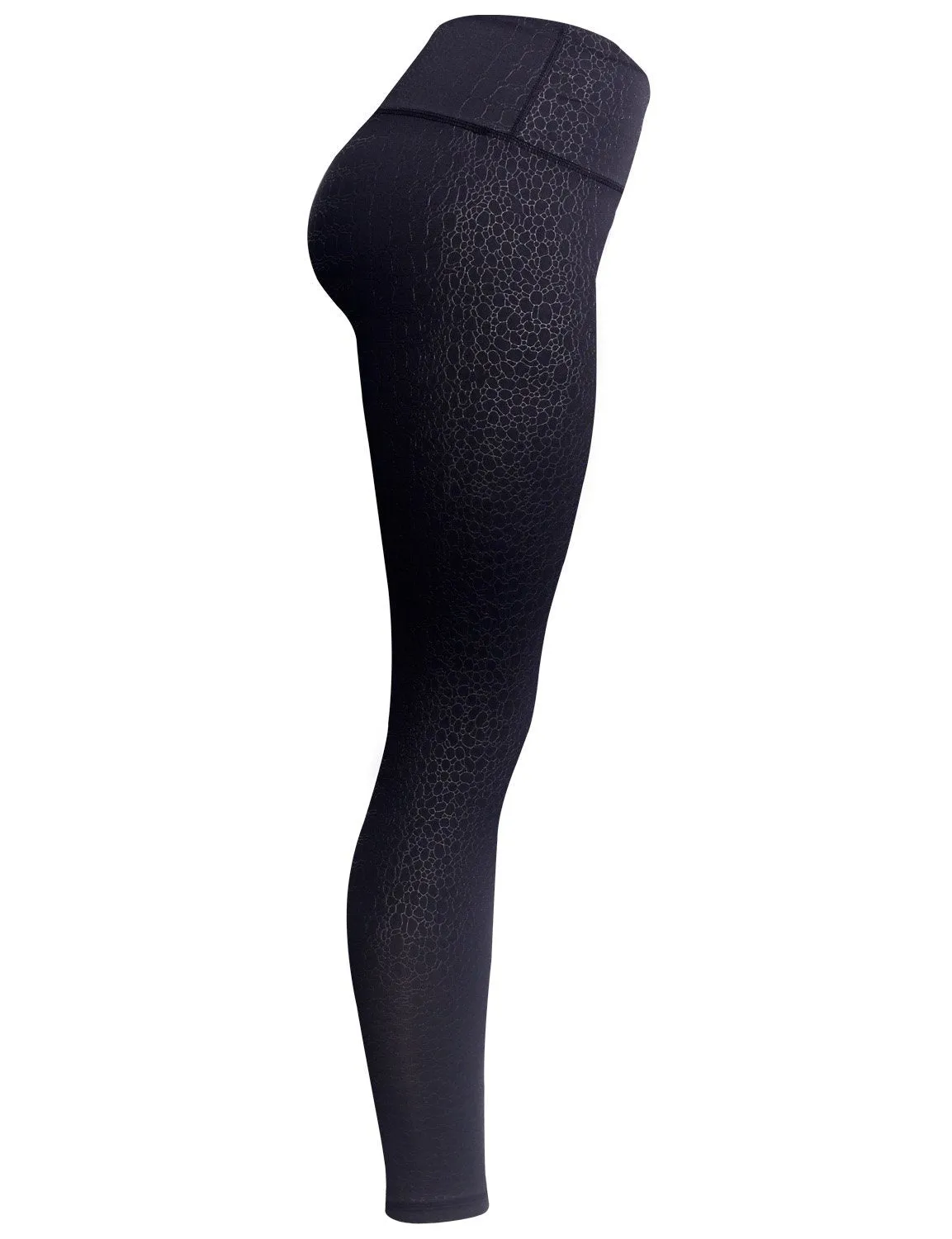 BUBBLELIME 78P/22S Embossed Pattern Yoga Pants 22" /26" inseam_yoga