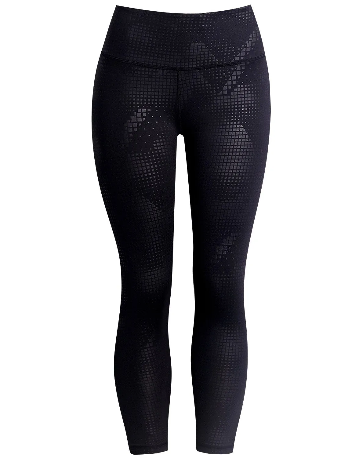 BUBBLELIME 78P/22S Embossed Pattern Yoga Pants 22" /26" inseam_yoga