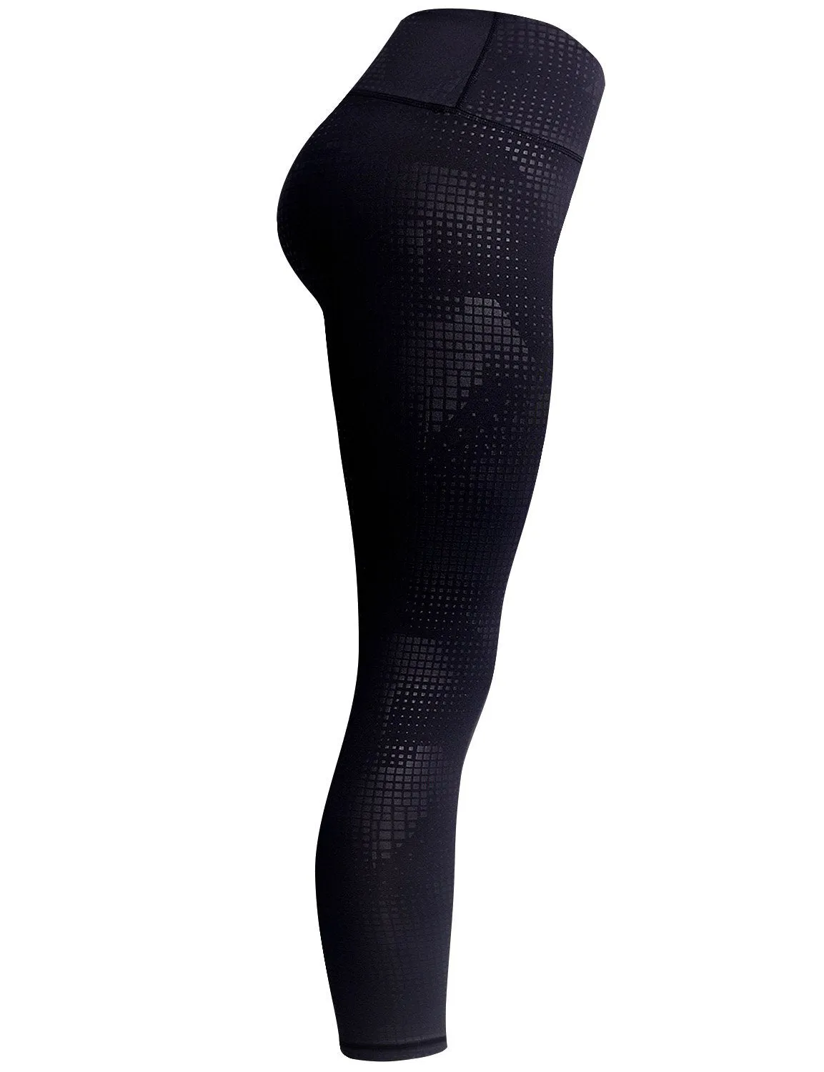 BUBBLELIME 78P/22S Embossed Pattern Yoga Pants 22" /26" inseam_yoga