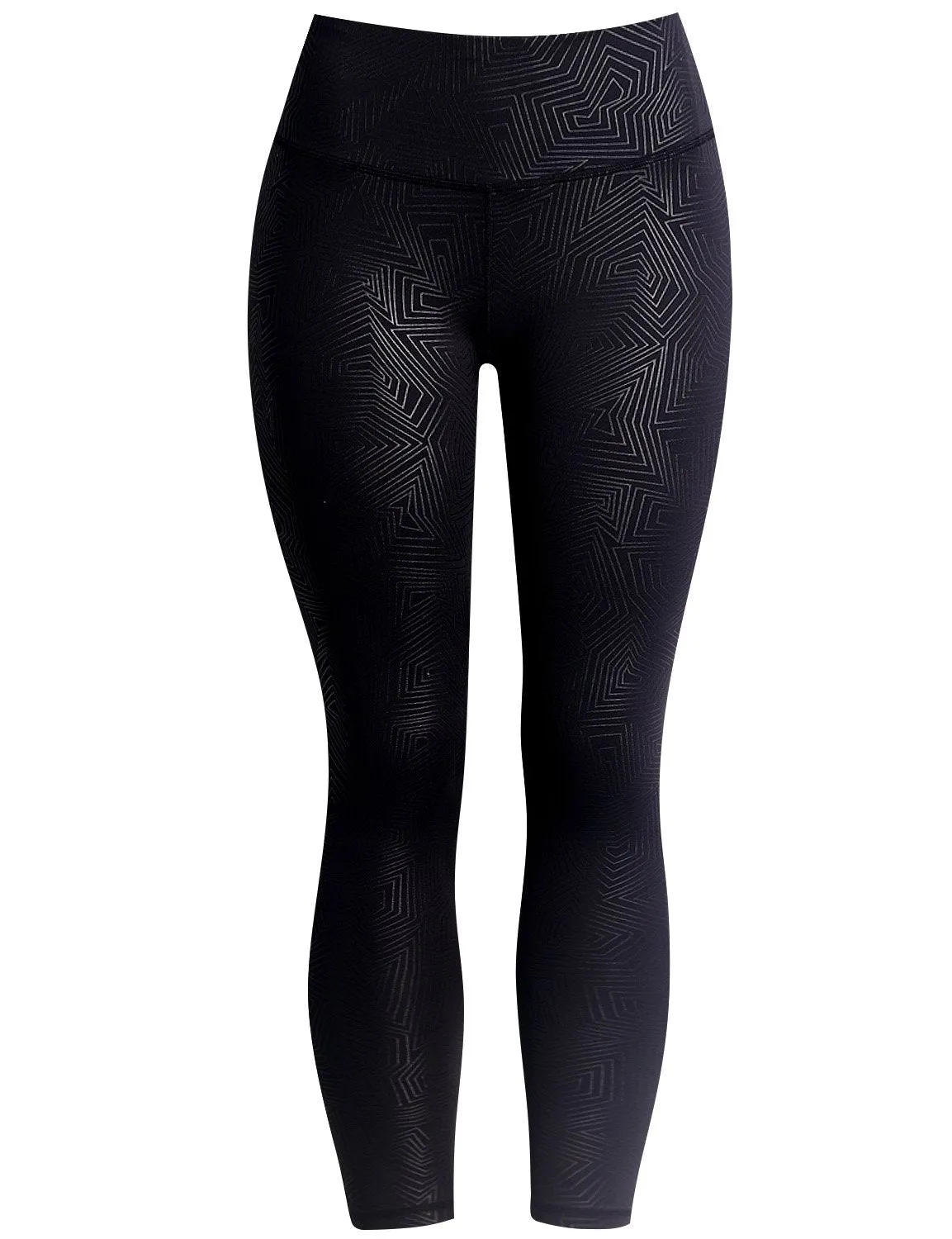 BUBBLELIME 78P/22S Embossed Pattern Yoga Pants 22" /26" inseam_yoga