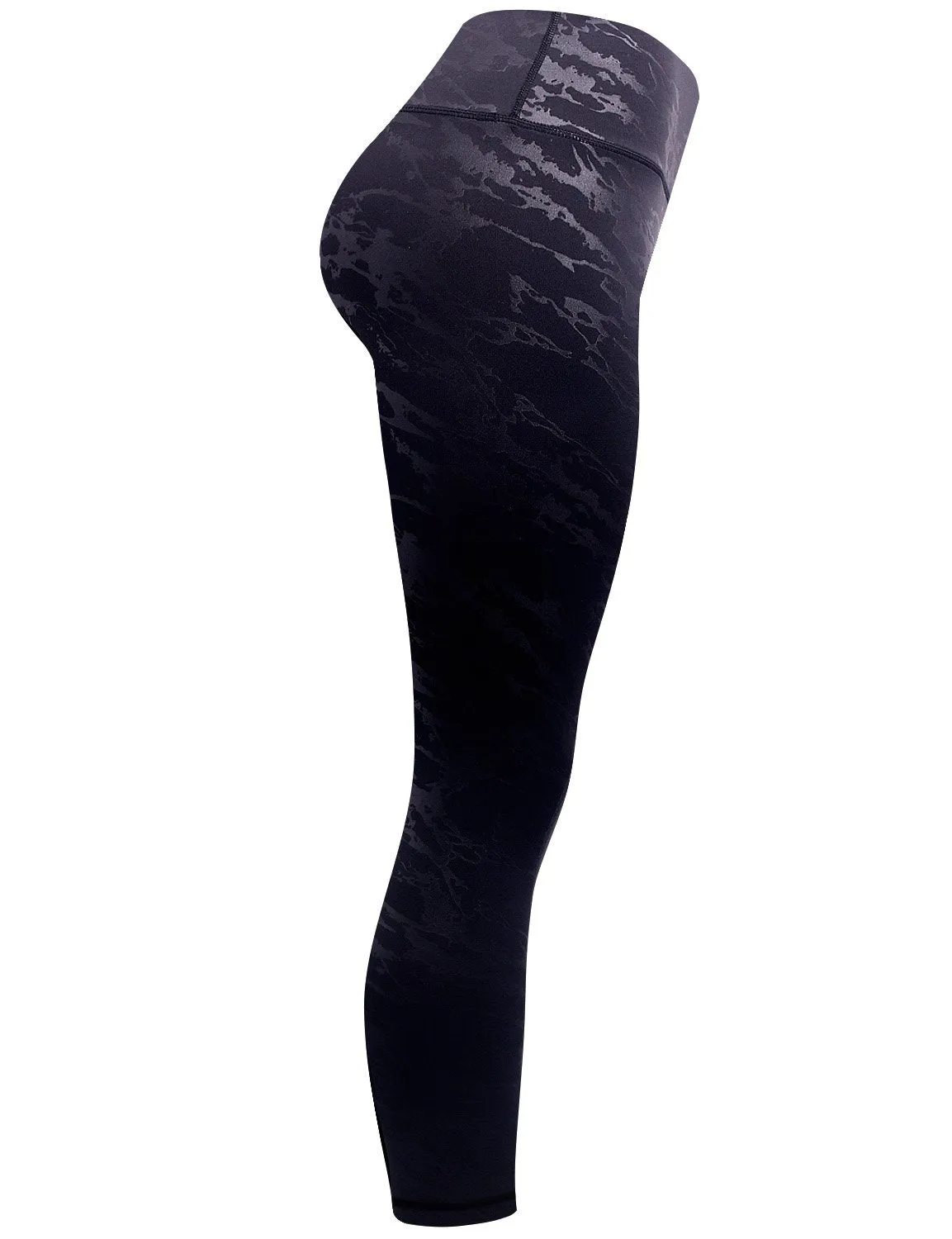 BUBBLELIME 78P/22S Embossed Pattern Yoga Pants 22" /26" inseam_yoga
