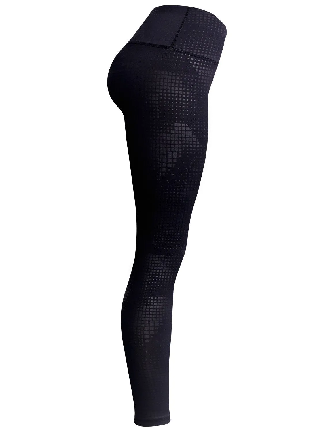 BUBBLELIME 78P/22S Embossed Pattern Yoga Pants 22" /26" inseam_yoga
