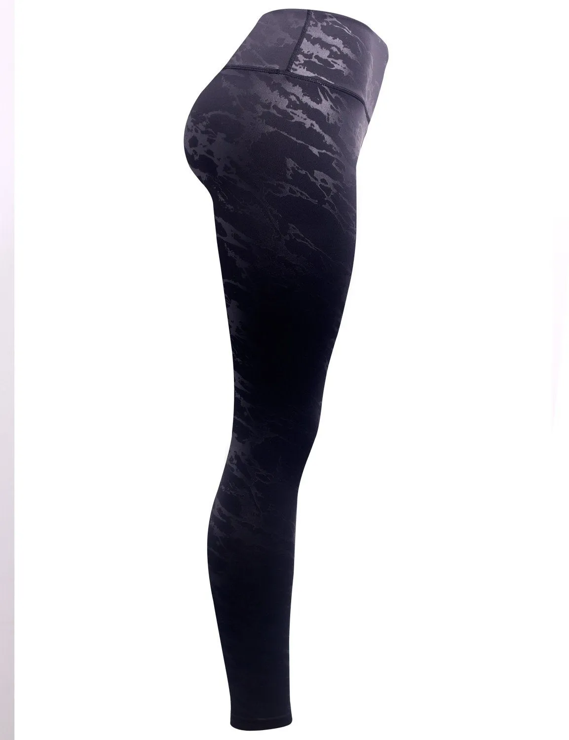 BUBBLELIME 78P/22S Embossed Pattern Yoga Pants 22" /26" inseam_yoga