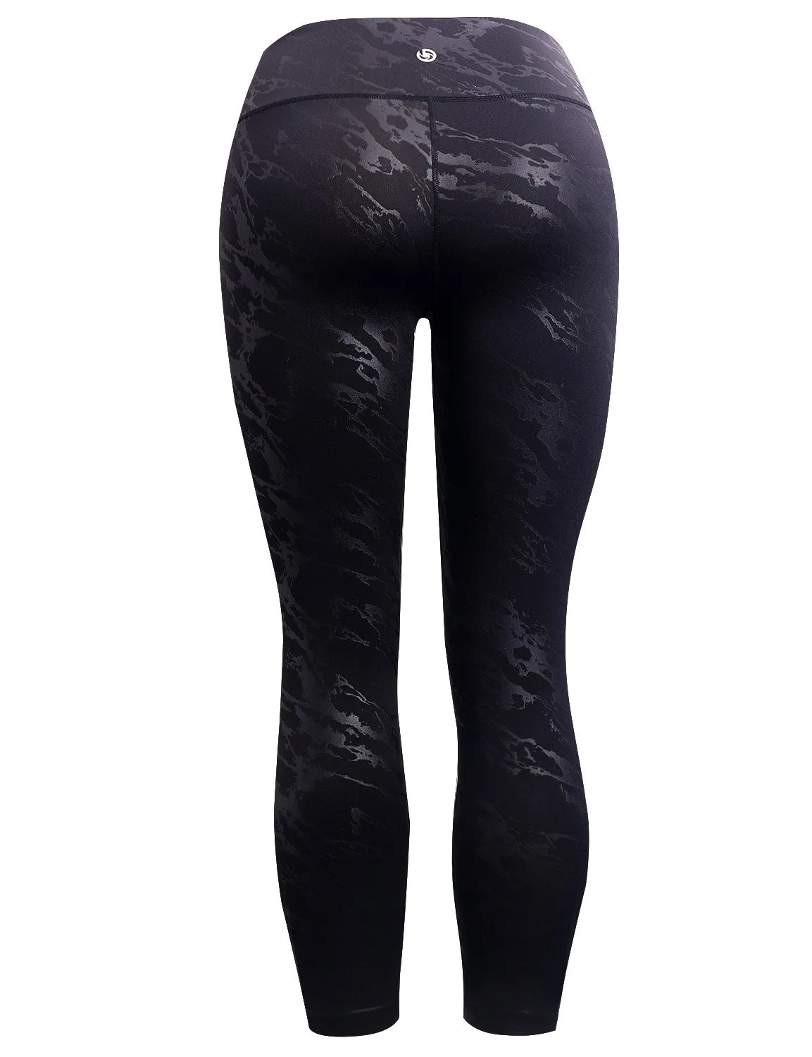 BUBBLELIME 78P/22S Embossed Pattern Yoga Pants 22" /26" inseam_yoga