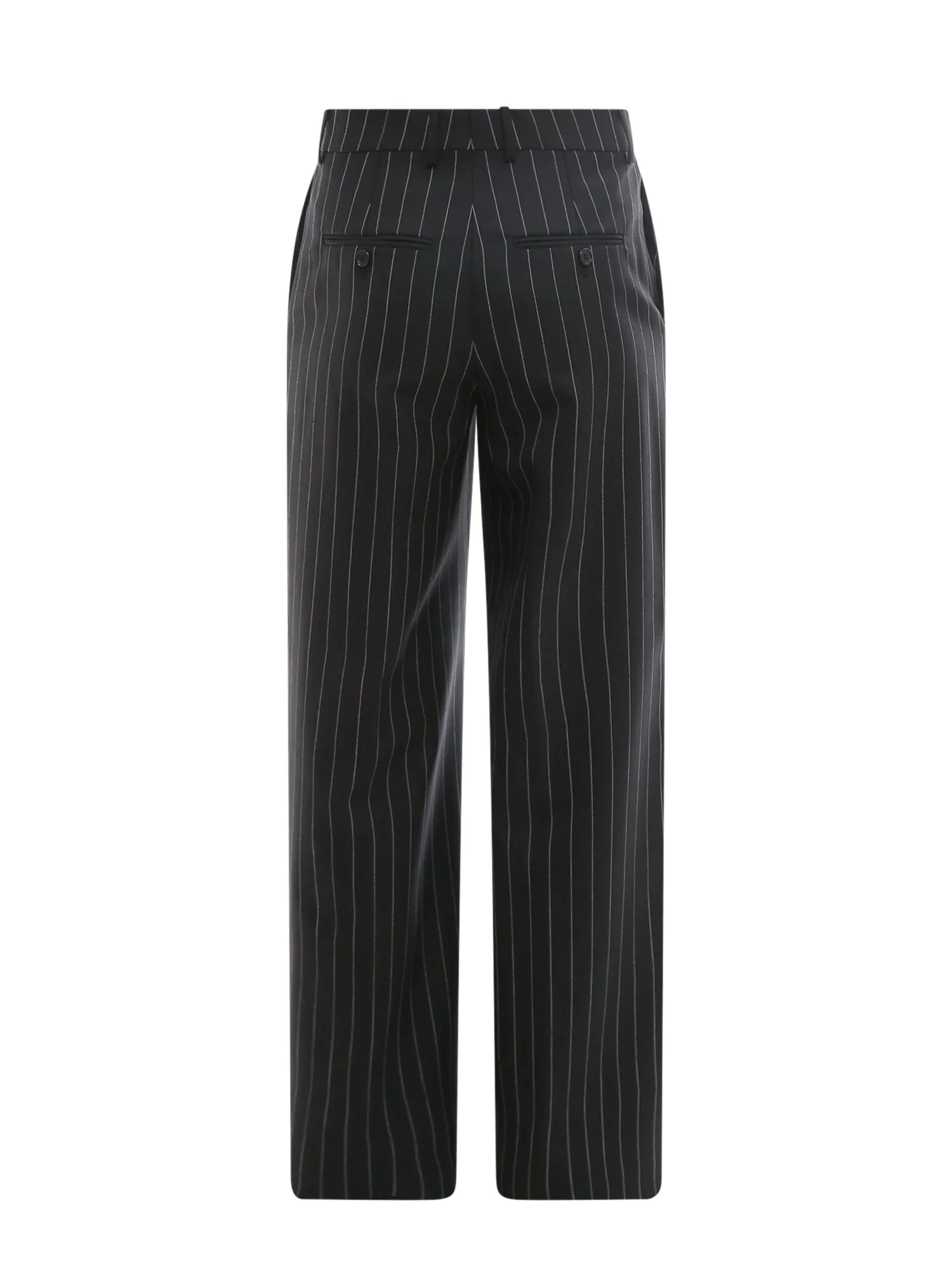 Celine Pinstriped Flared Trousers