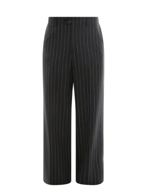 Celine Pinstriped Flared Trousers