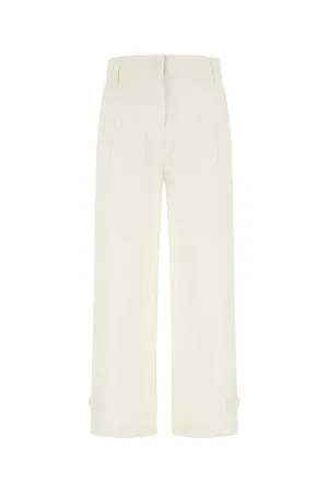 Cult Gaia Buttoned Hem Cropped Trousers