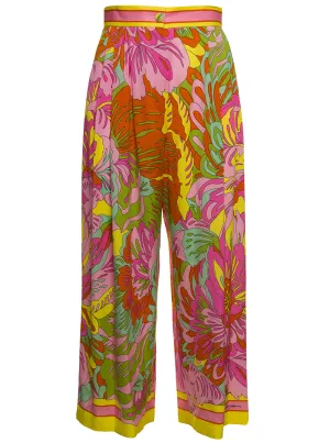 Dolce & Gabbana Flora Print Cropped Culottes