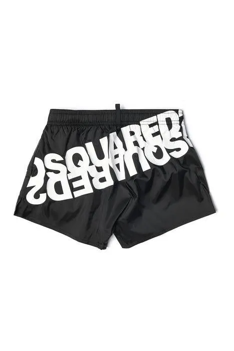 Dsquared2 Kids Logo Printed Swim Shorts
