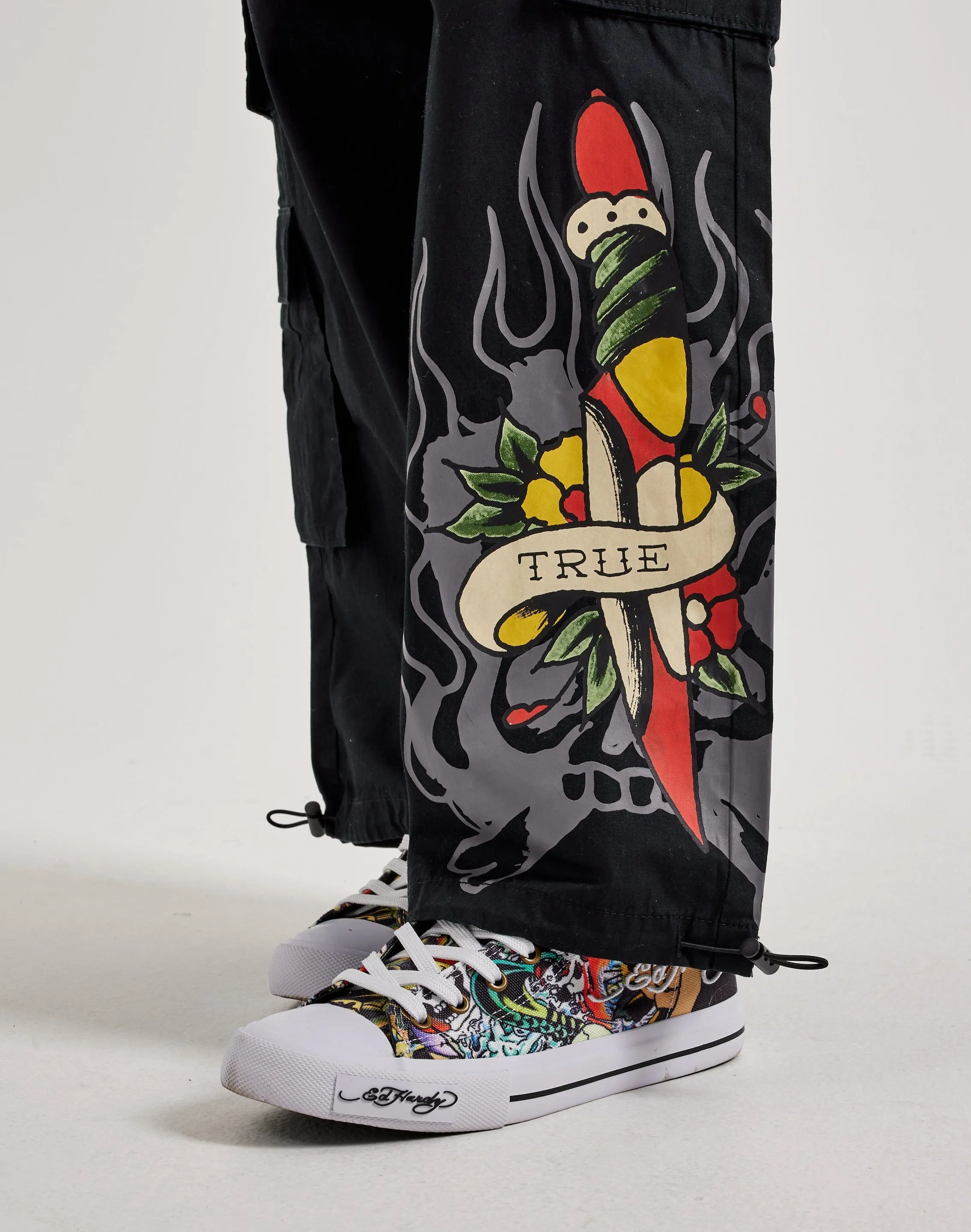 Ed Hardy Dagger Skull Cargo Pants