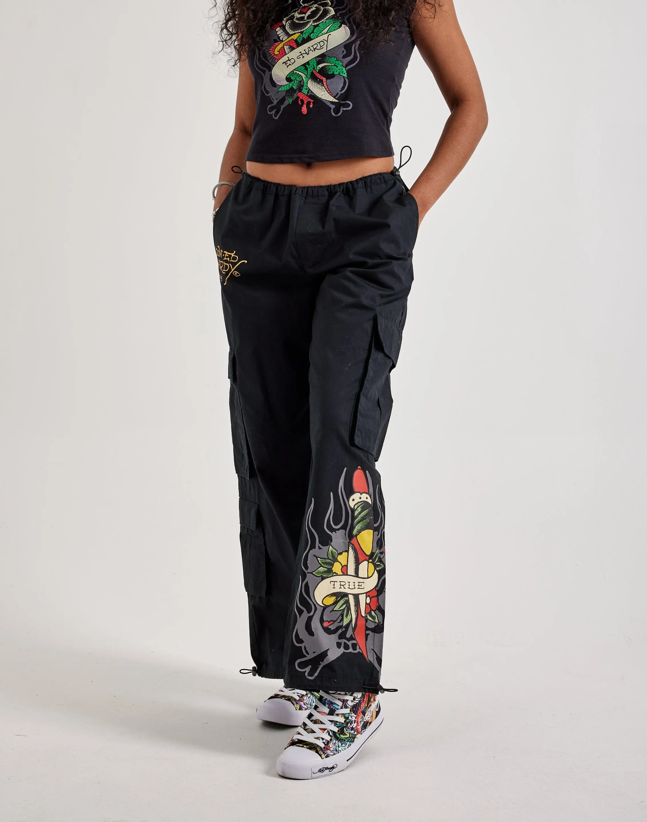 Ed Hardy Dagger Skull Cargo Pants