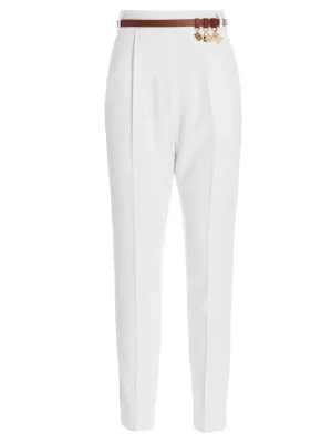 Elisabetta Franchi Charm-Detailed Cropped Pants