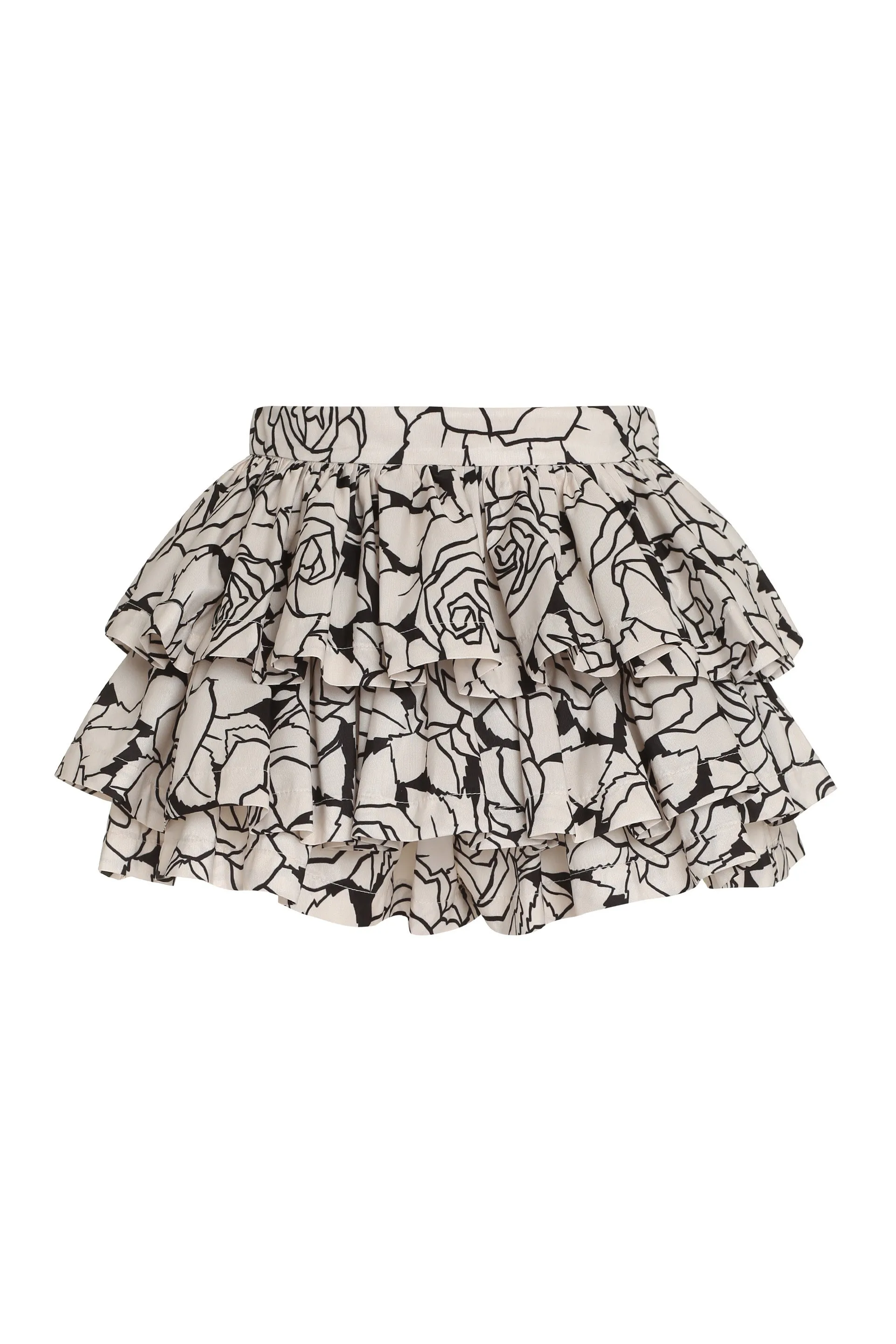 Elisabetta Franchi Floral Printed Gathered Shorts