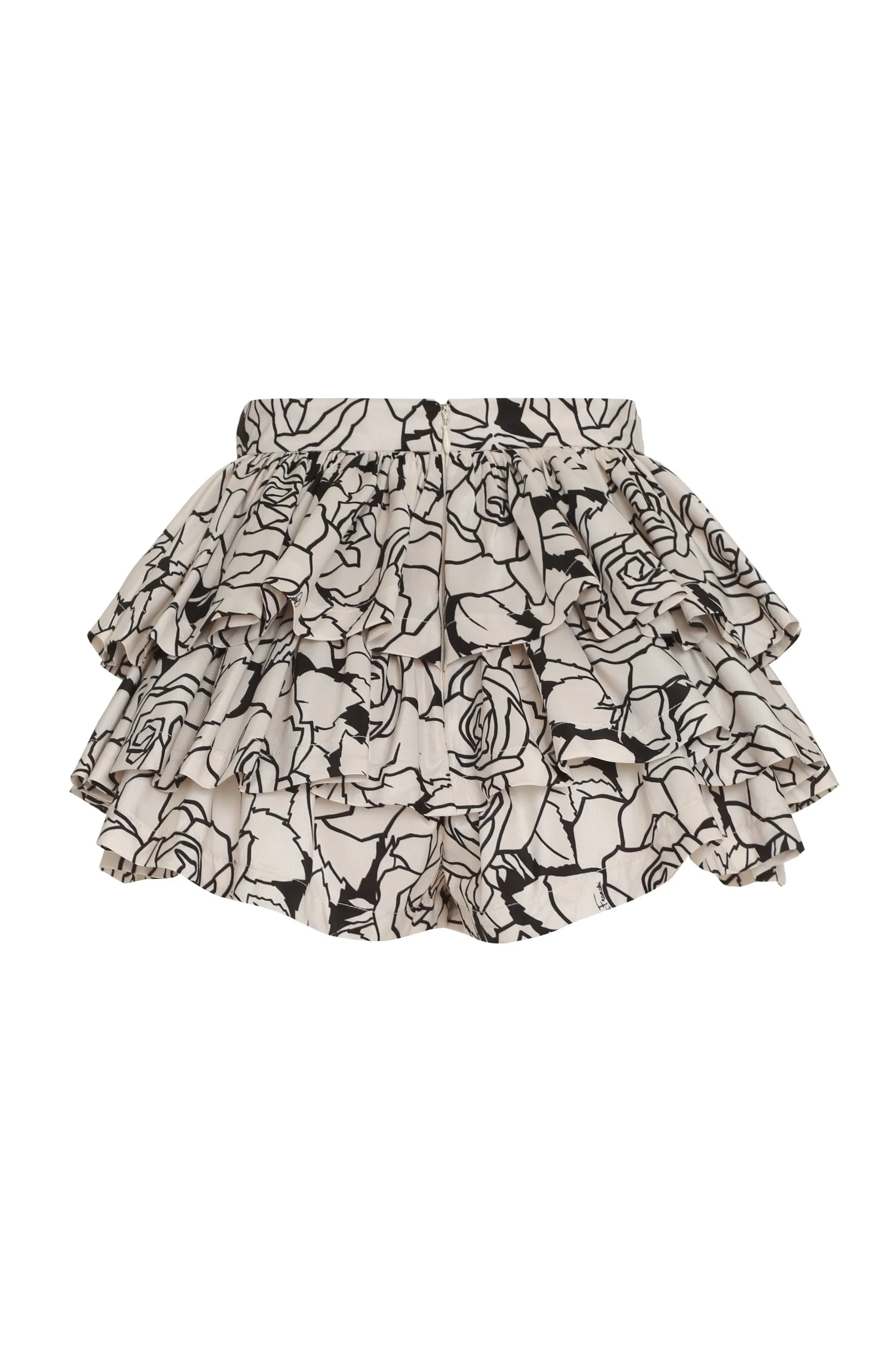 Elisabetta Franchi Floral Printed Gathered Shorts
