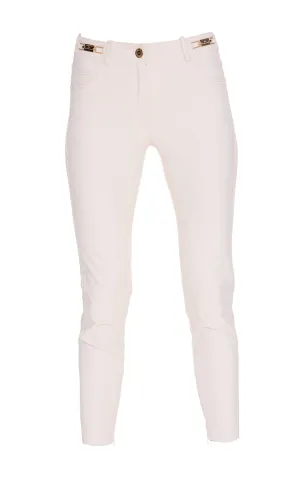 Elisabetta Franchi Logo Embellished Cropped Pants