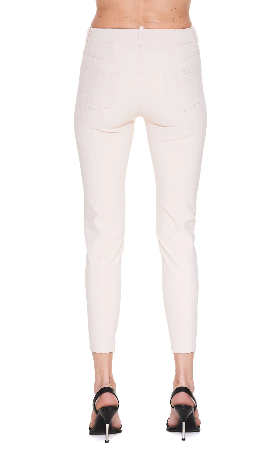 Elisabetta Franchi Logo Embellished Cropped Pants
