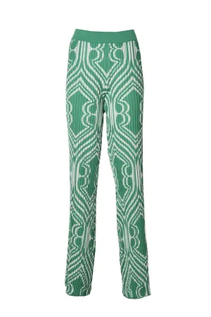 Etro Jacquard Pleated Flared Pants