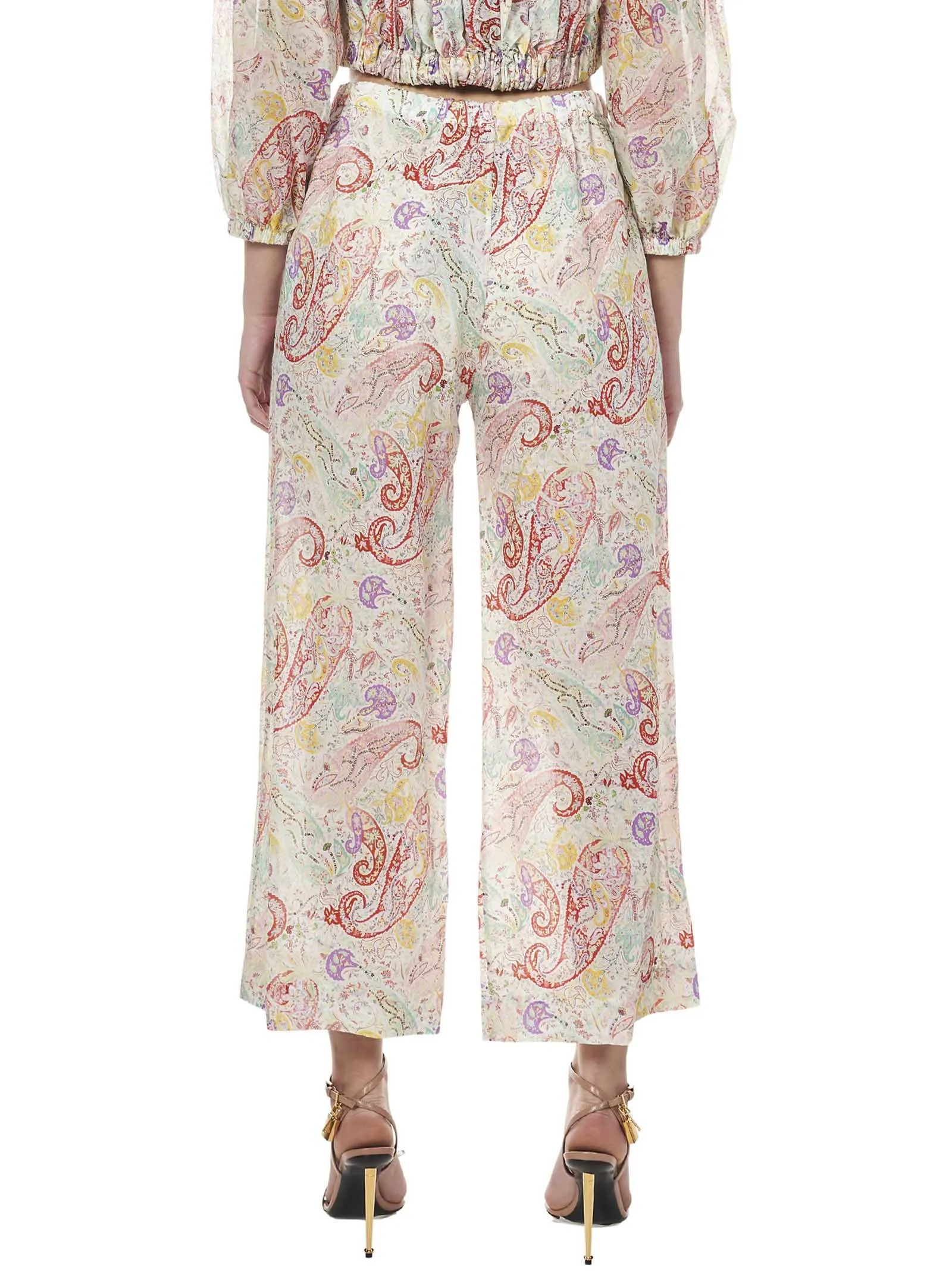 Etro Paisley Print Cropped Pants