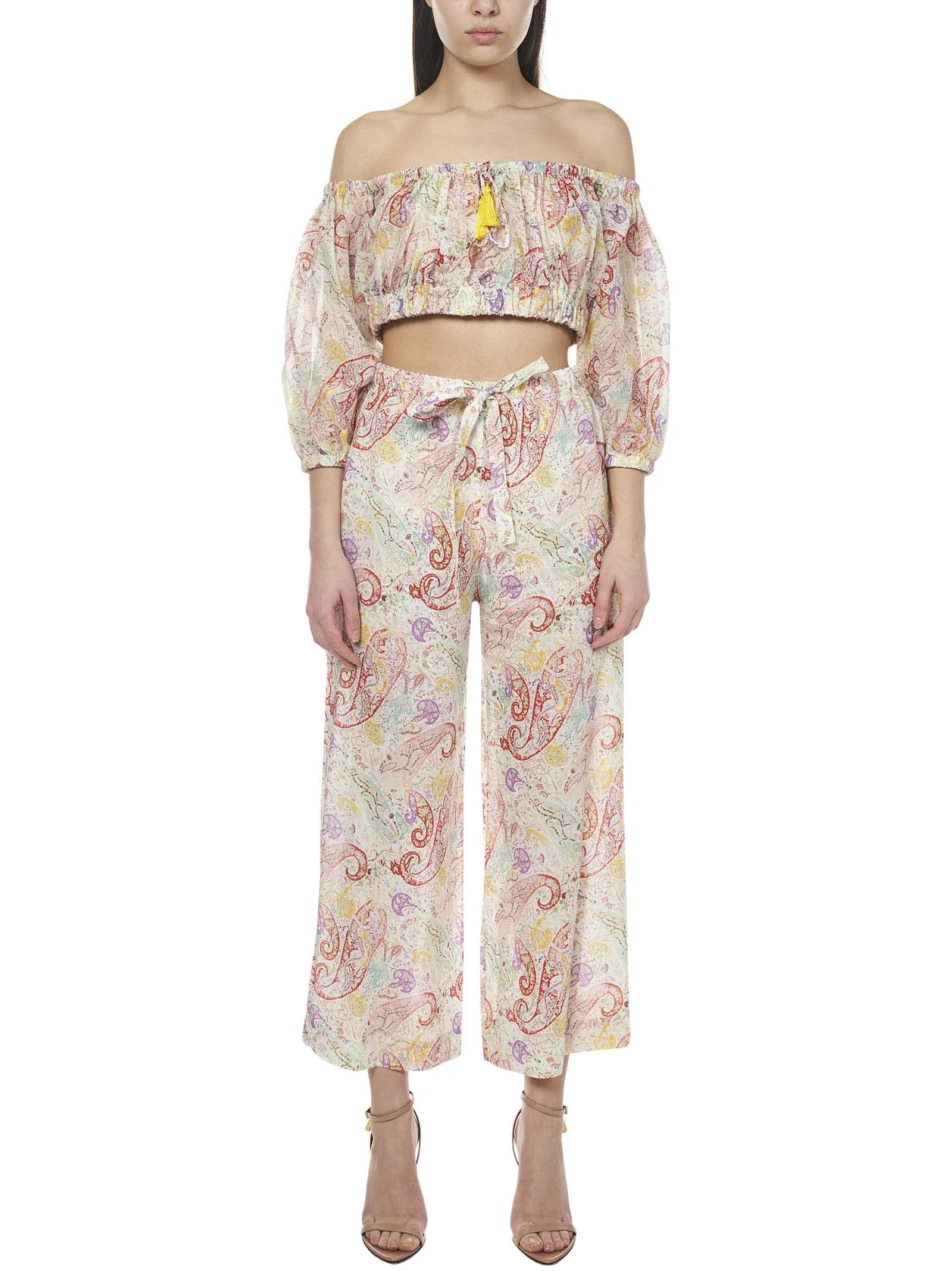 Etro Paisley Print Cropped Pants