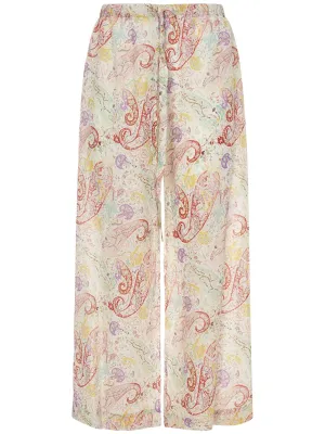 Etro Paisley Print Cropped Pants