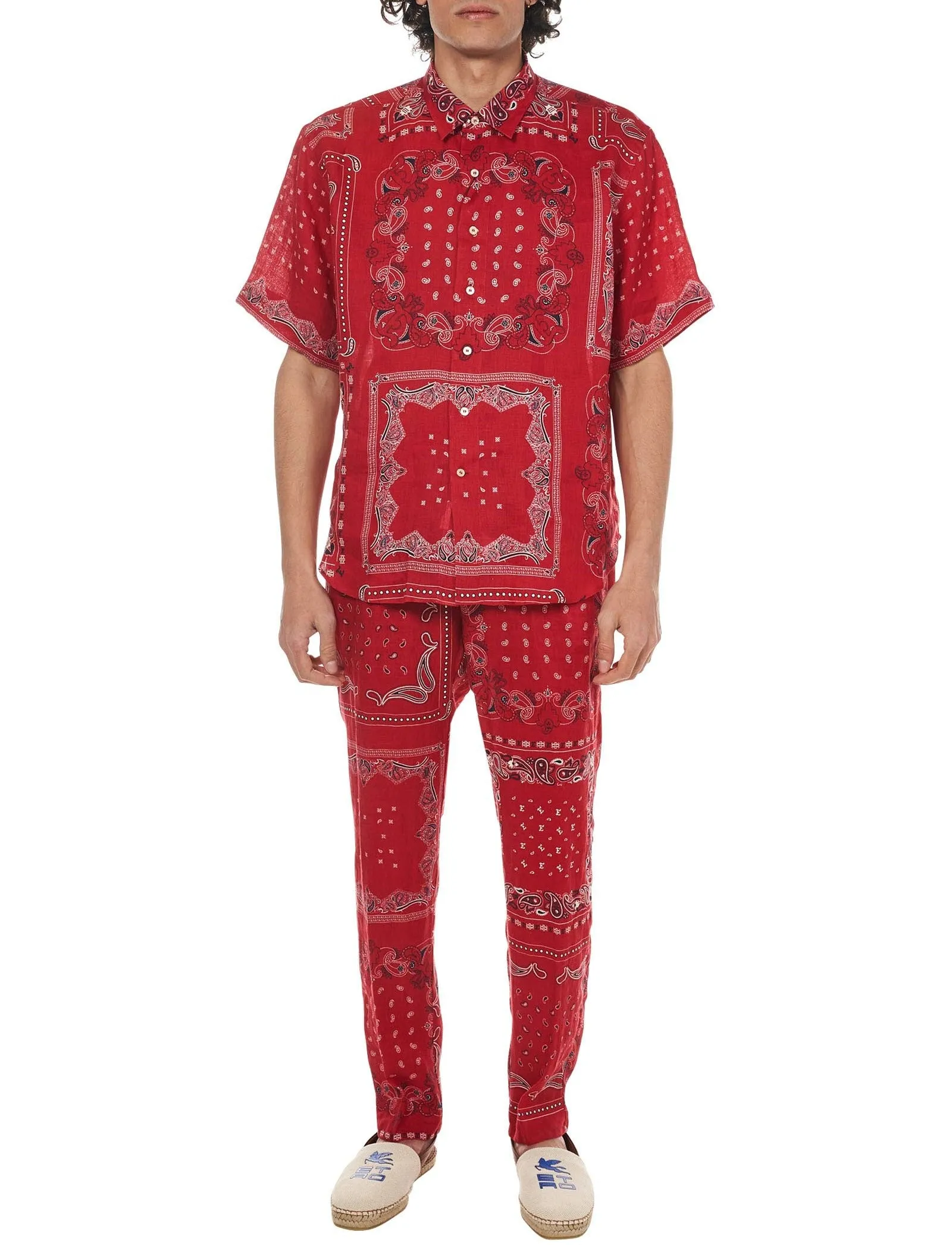 Etro Paisley Printed Cropped Trousers