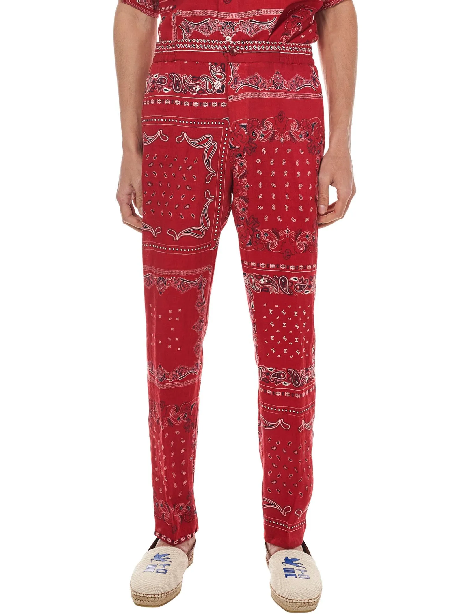Etro Paisley Printed Cropped Trousers