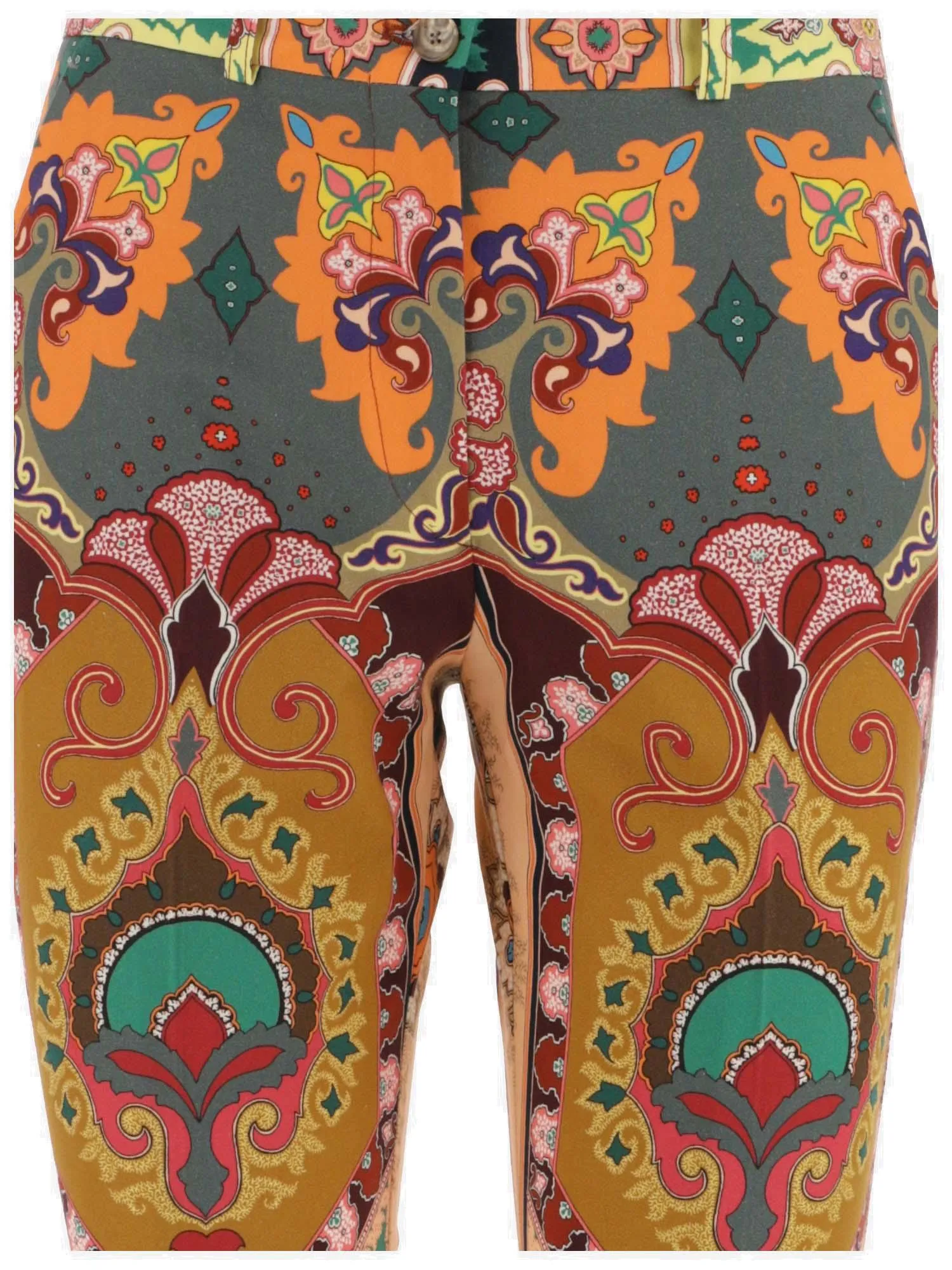 Etro Paisley Printed Mid-Rise Cropped Trousers