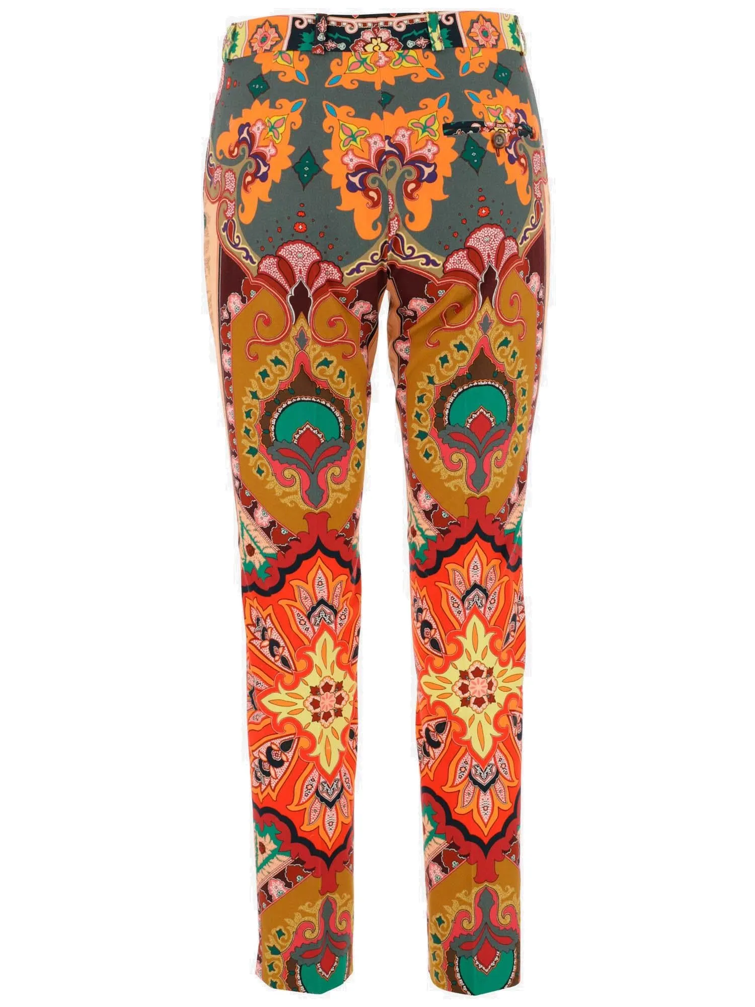 Etro Paisley Printed Mid-Rise Cropped Trousers
