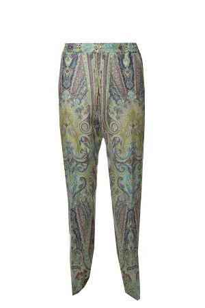 Etro Paisley Printed Straight Leg Trousers