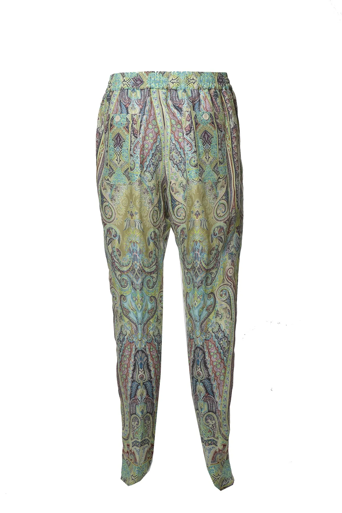Etro Paisley Printed Straight Leg Trousers