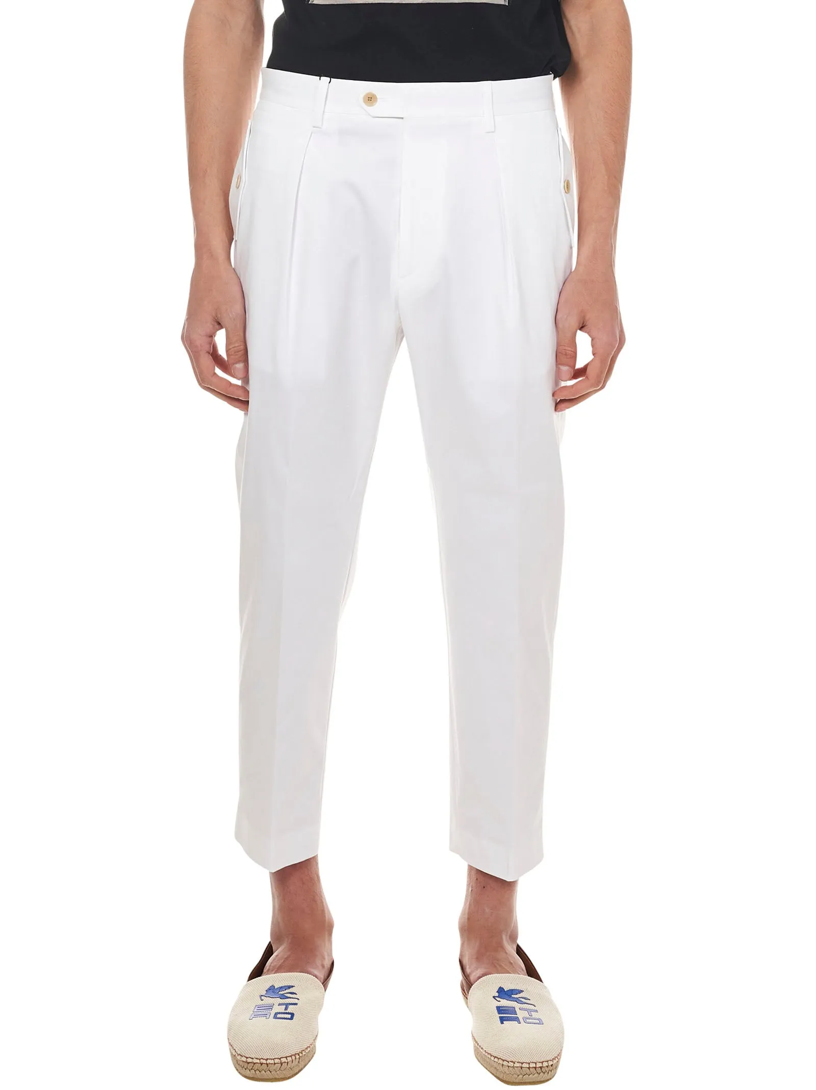 Etro Straight Leg Cropped Pants