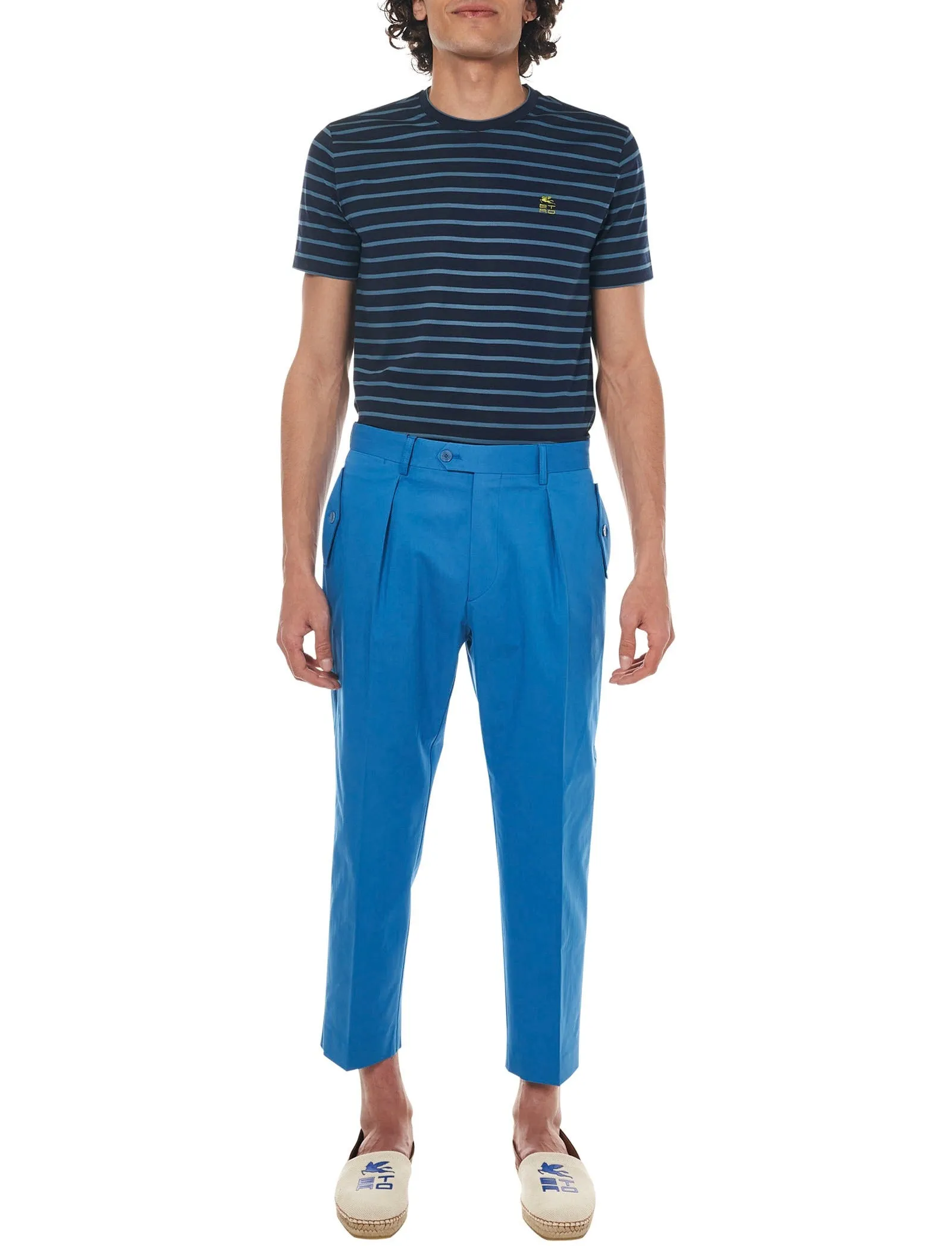 Etro Straight Leg Cropped Pants