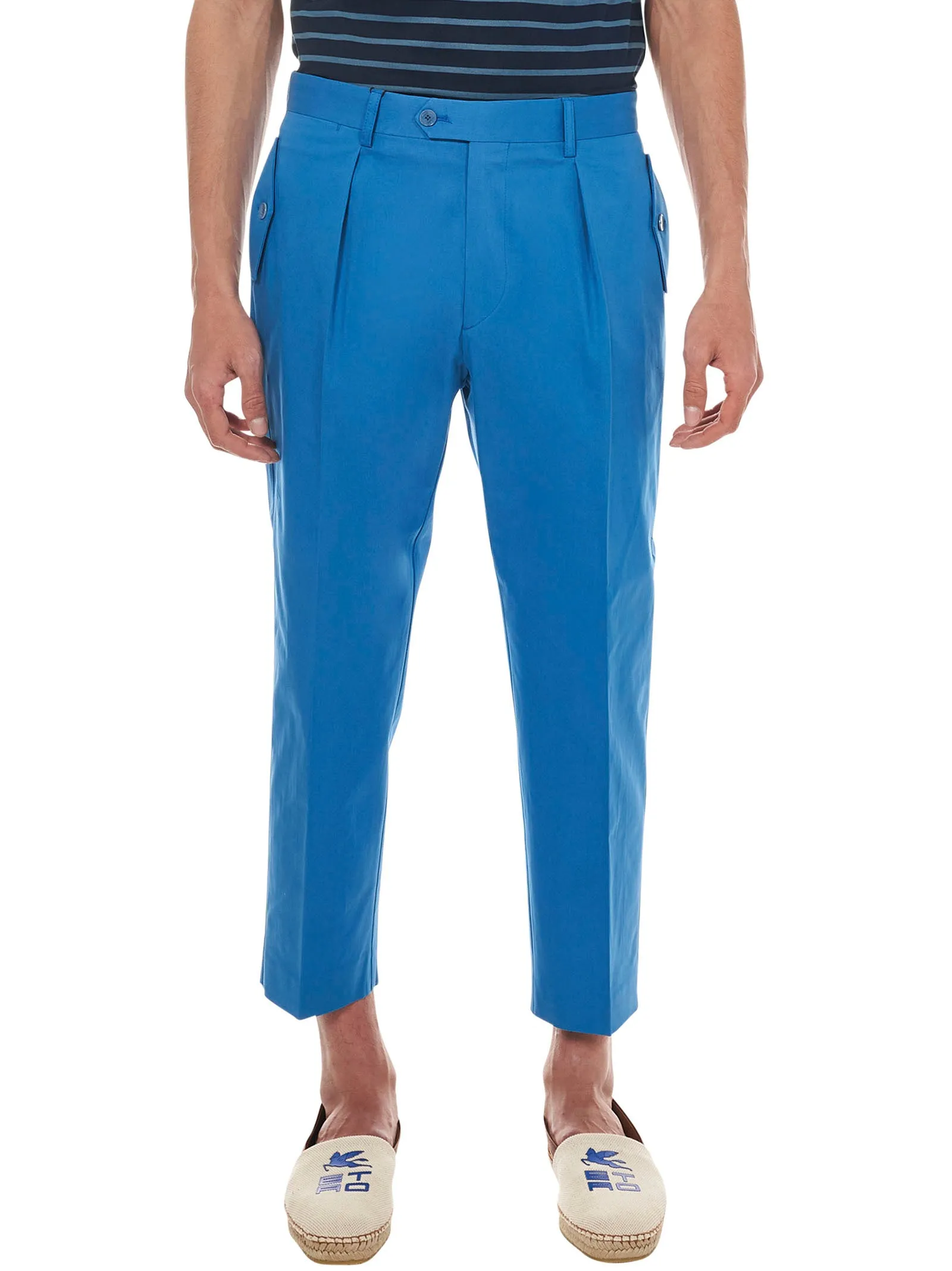 Etro Straight Leg Cropped Pants