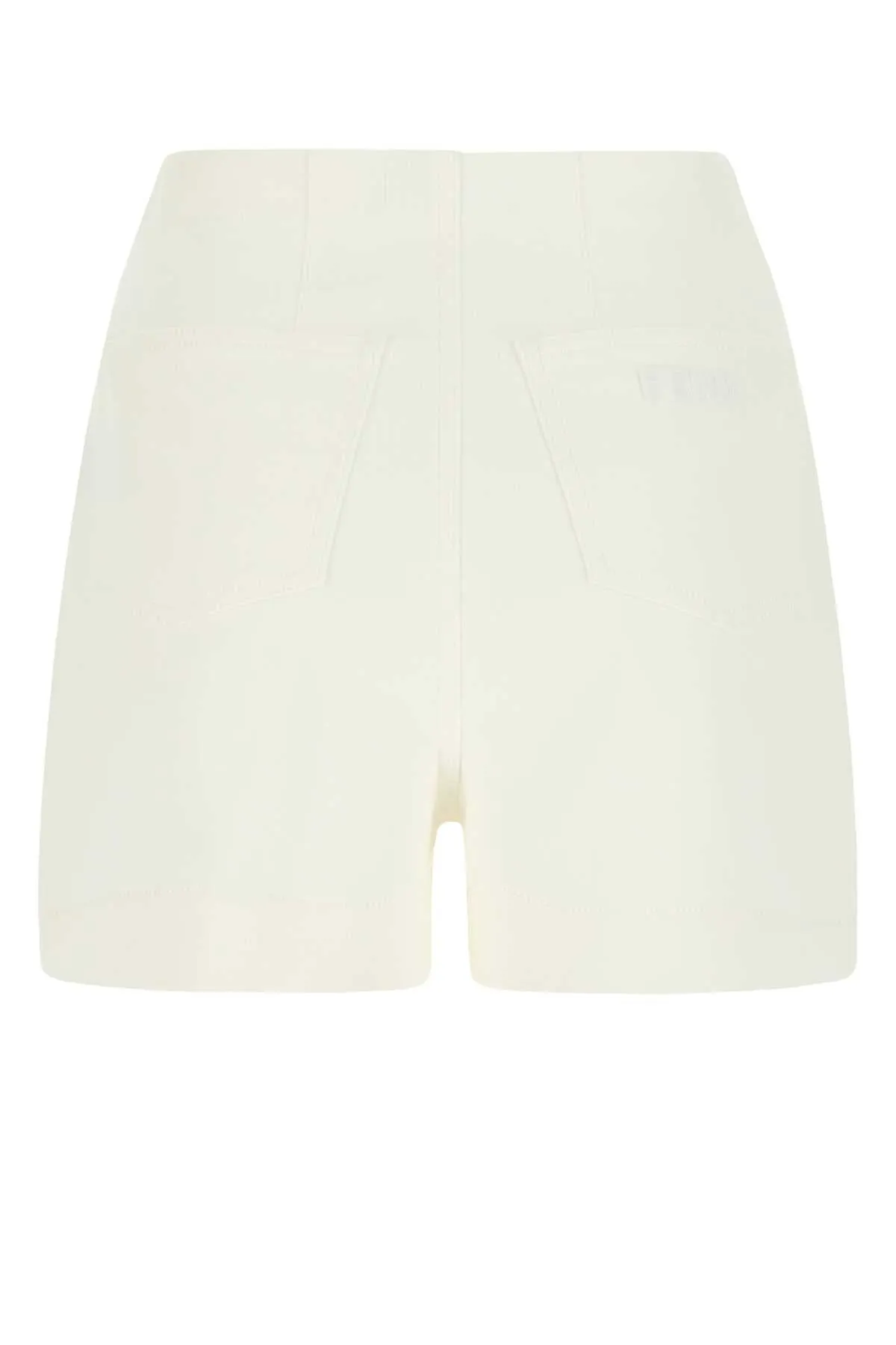 Fendi Logo Embossed Flared Shorts